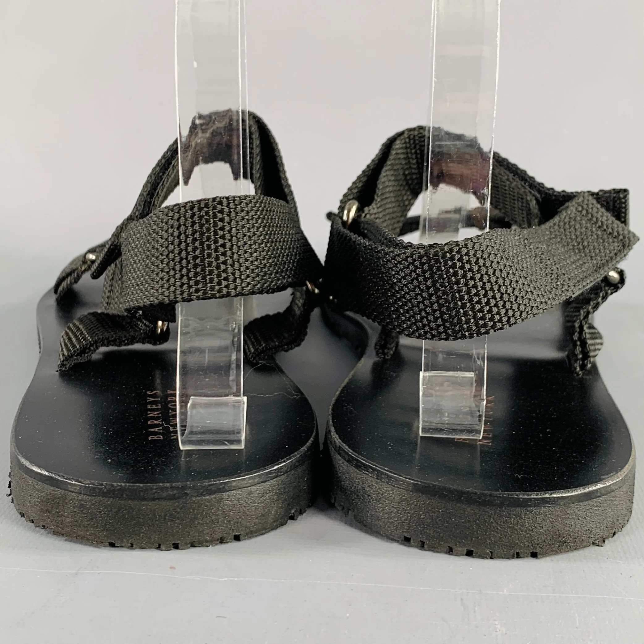 BARNEYS Size 10 Black Strap Sandals - Image 3