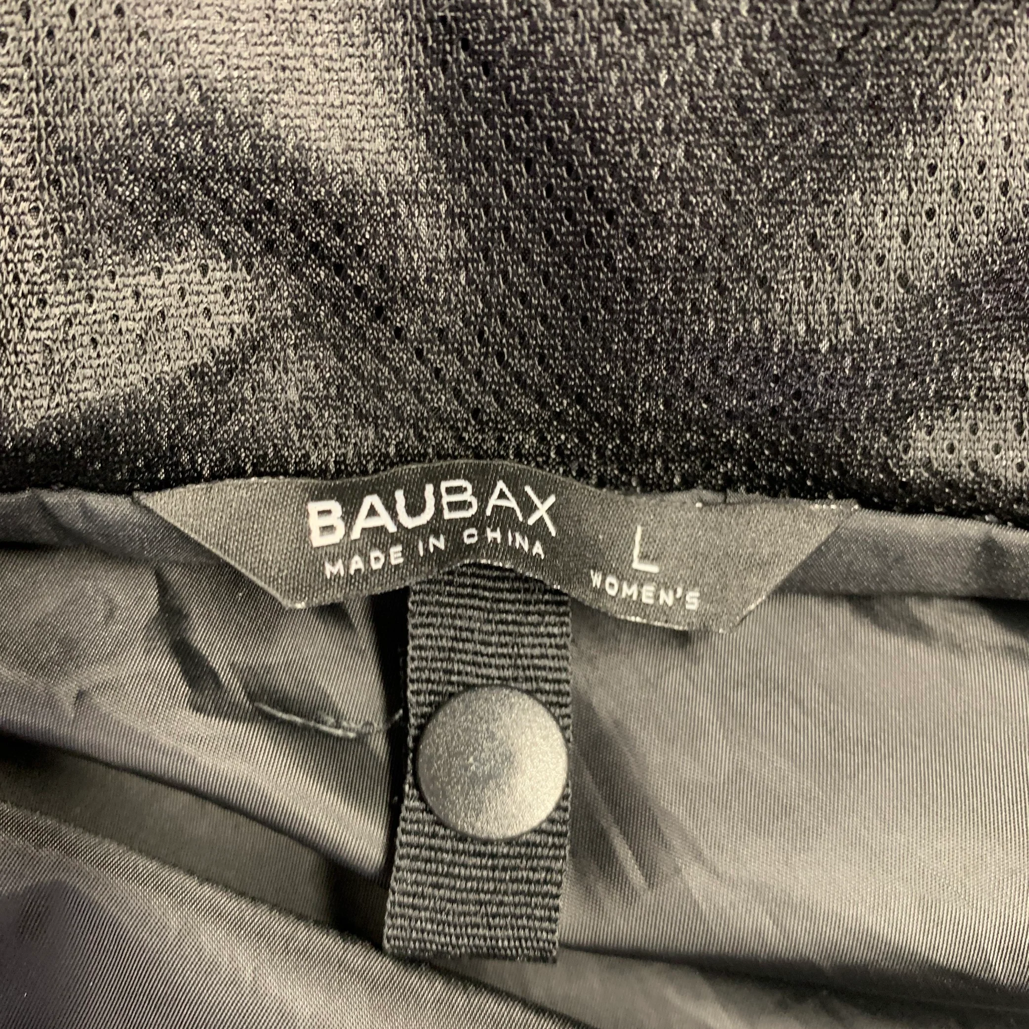 BAUBAX Size L -Airport Jacket- Black Polyester Windbreaker - Image 5