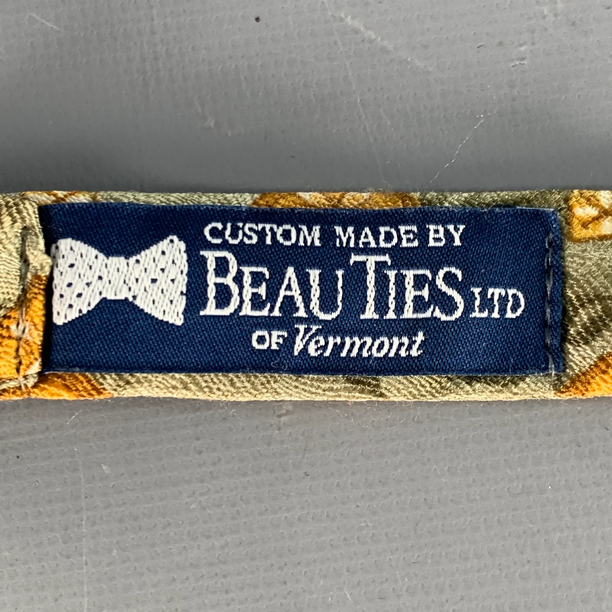 BEAU TIES LTD. Gold Sage Floral Bow Tie - Image 3