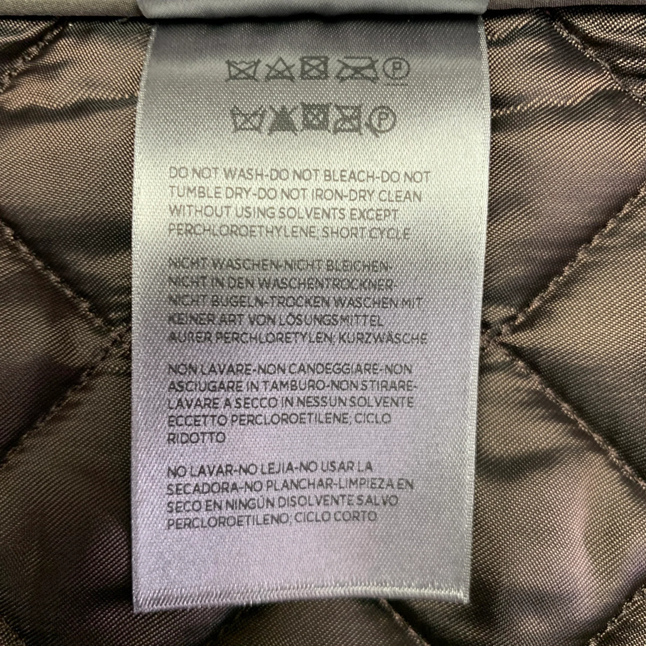 BELSTAFF Size 46 Brown Quilted Polyester Snaps Vest - Image 8