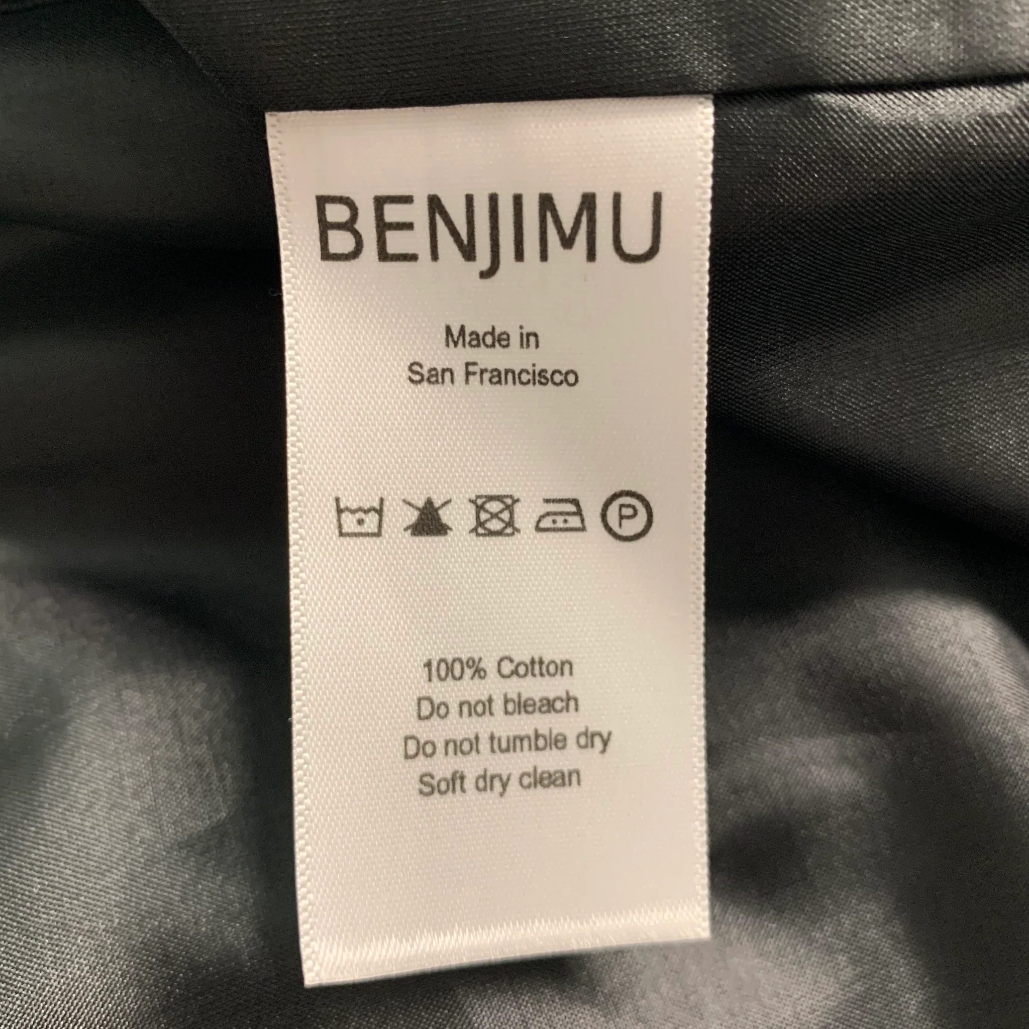 BENJIMU Size XS Navy Cotton Kimono Coat - Image 5