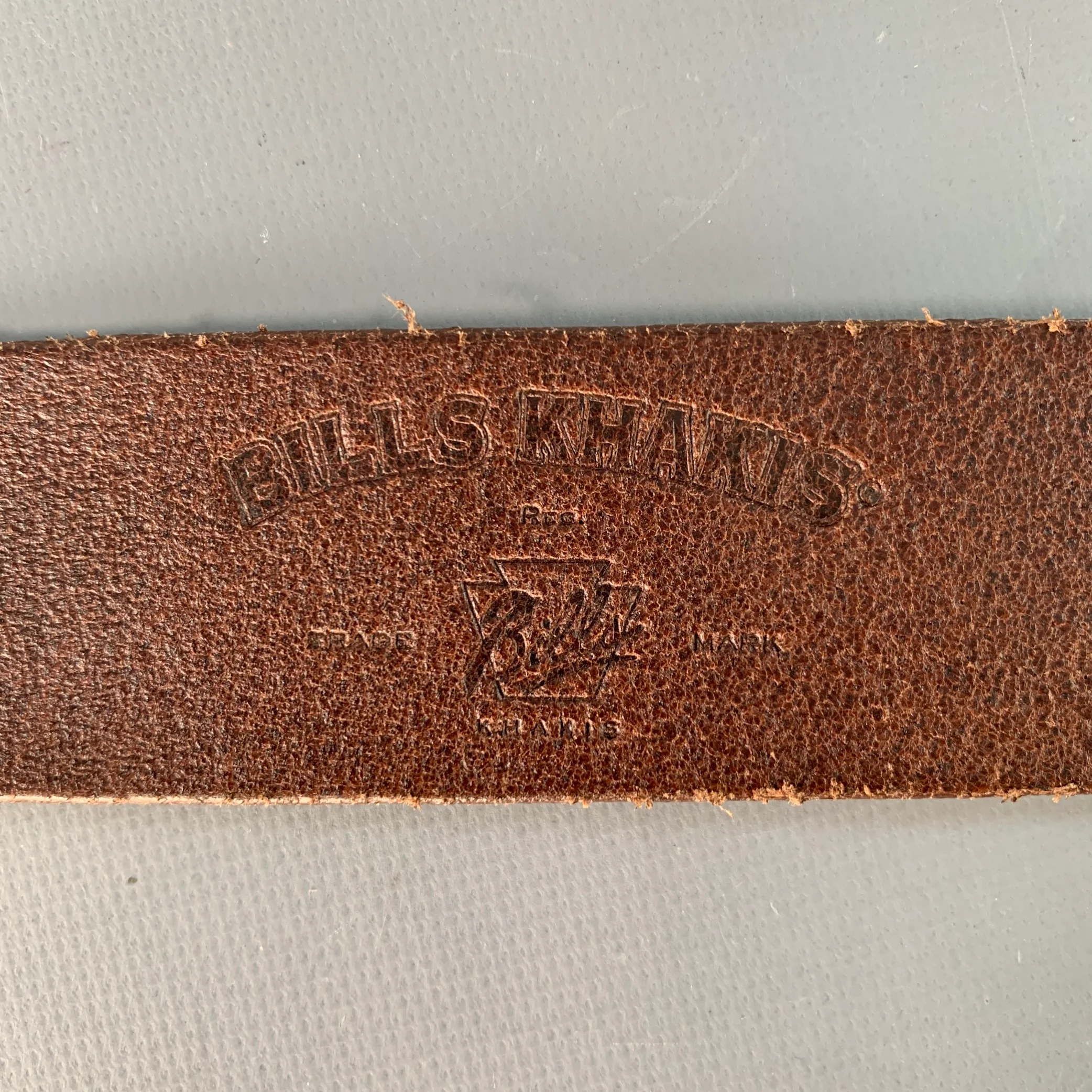 BILLS KHAKIS Size 32 Brown Gold Leather Belt - Image 6