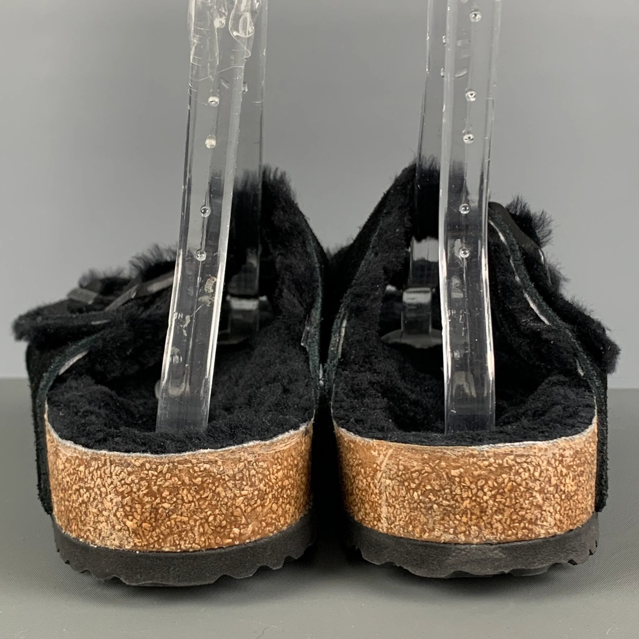 BIRKENSTOCK Size 11 Black Suede Leather Sandals - Image 3