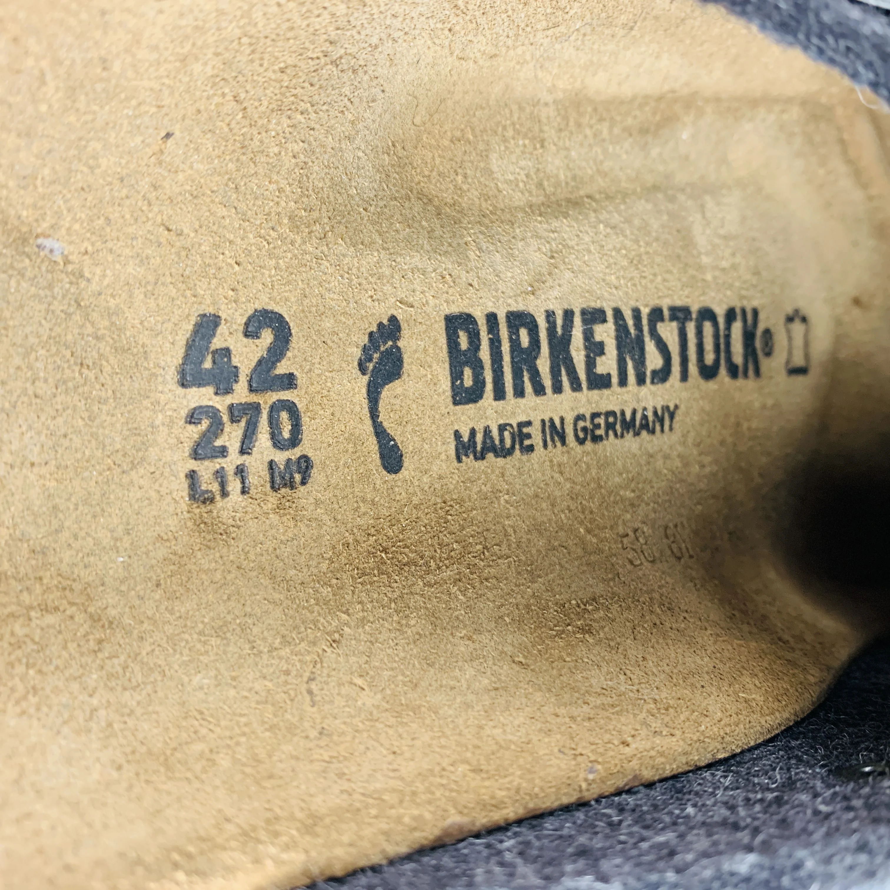 BIRKENSTOCK Size 9 Grey Felt Slip On Loafers - Image 10
