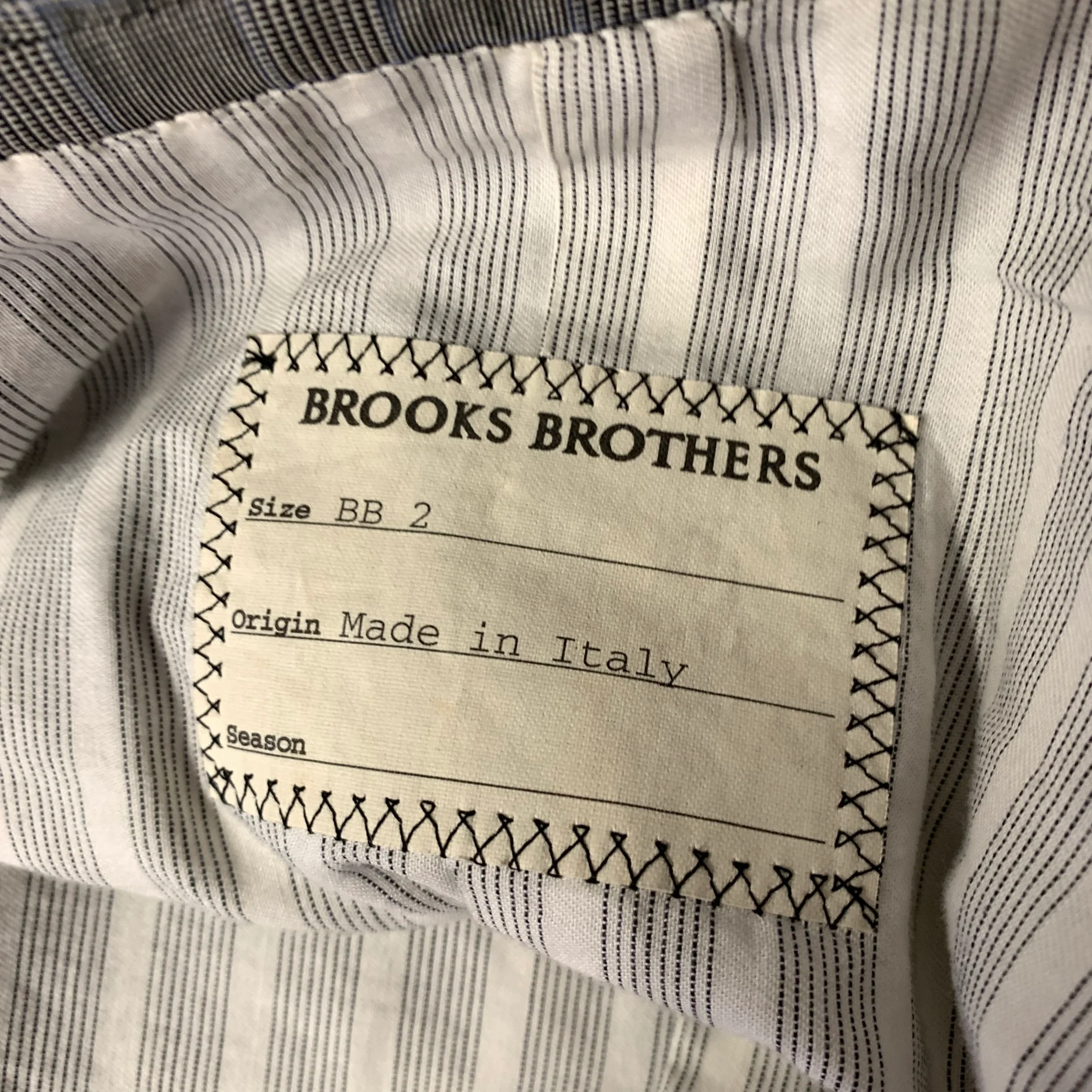 BLACK FLEECE Size 40 Grey Black Glen Check Wool Notch Lapel Suit - Image 7
