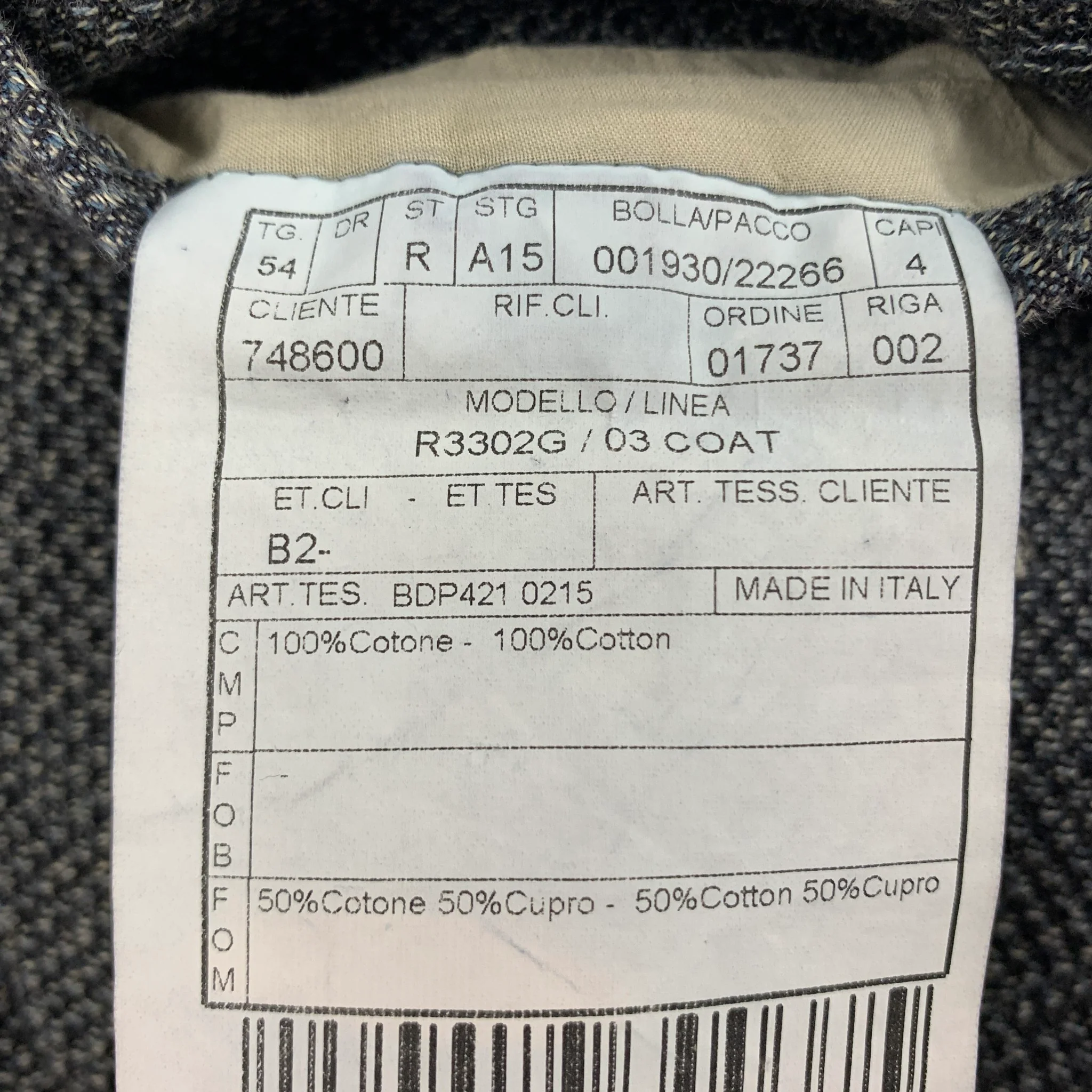 BOGLIOLI Size 44 Gray Textured Cotton Notch Lapel Sport Coat - Image 5