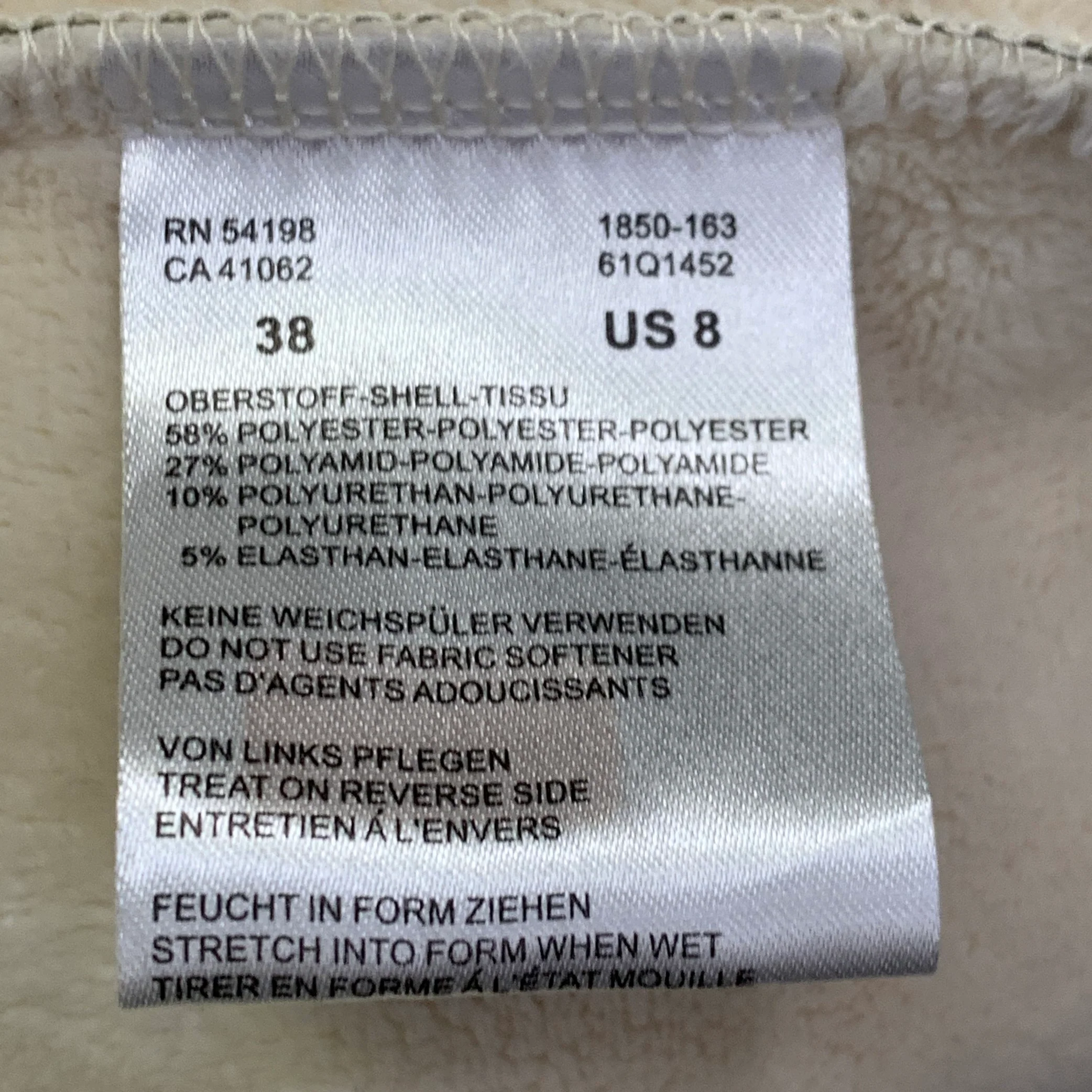 BOGNER Size M Cream Olive Polyester Blend Embroidered Hooded Jacket - Image 7