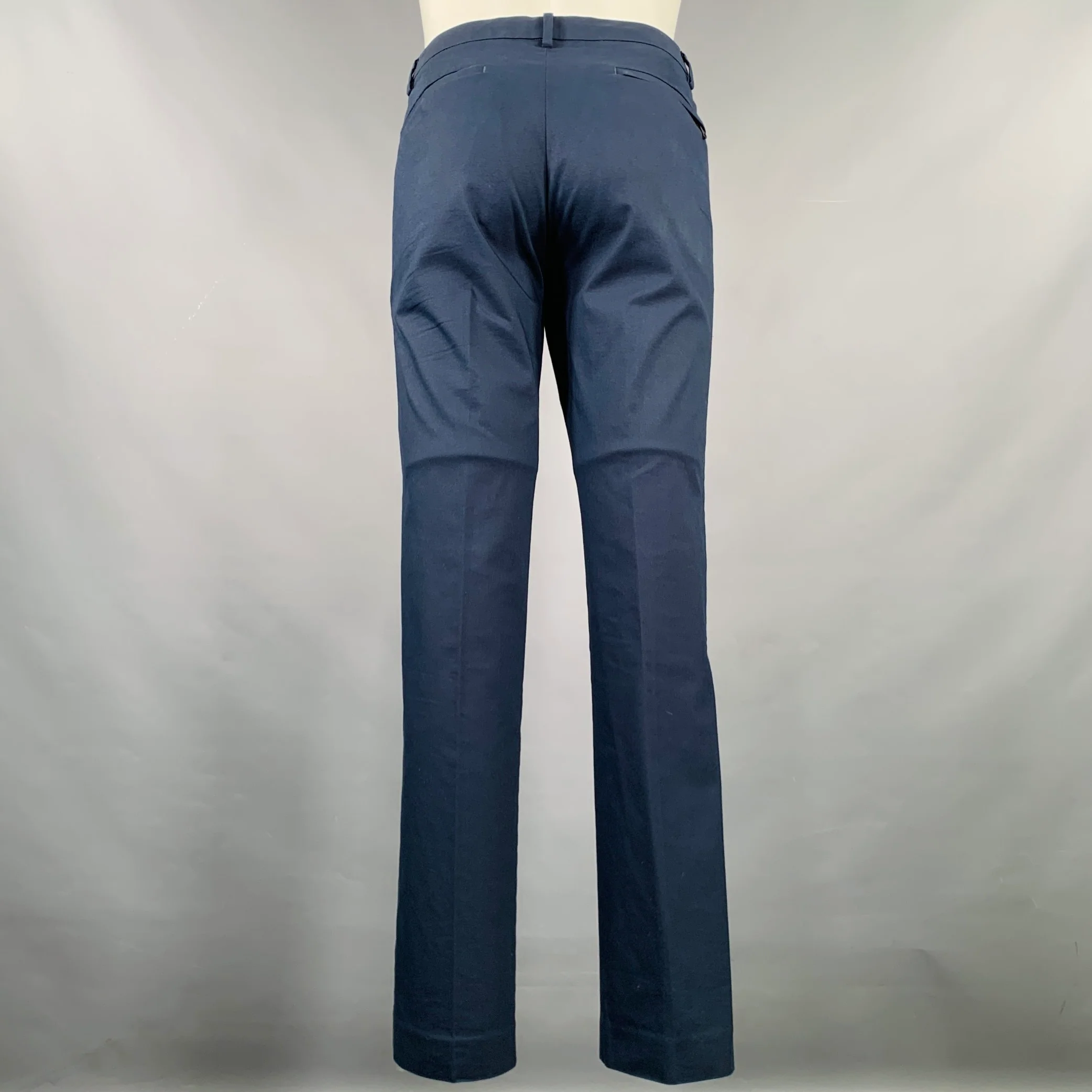BONOBOS Size 40 Navy Cotton Blend Notch Lapel Suit - Image 5