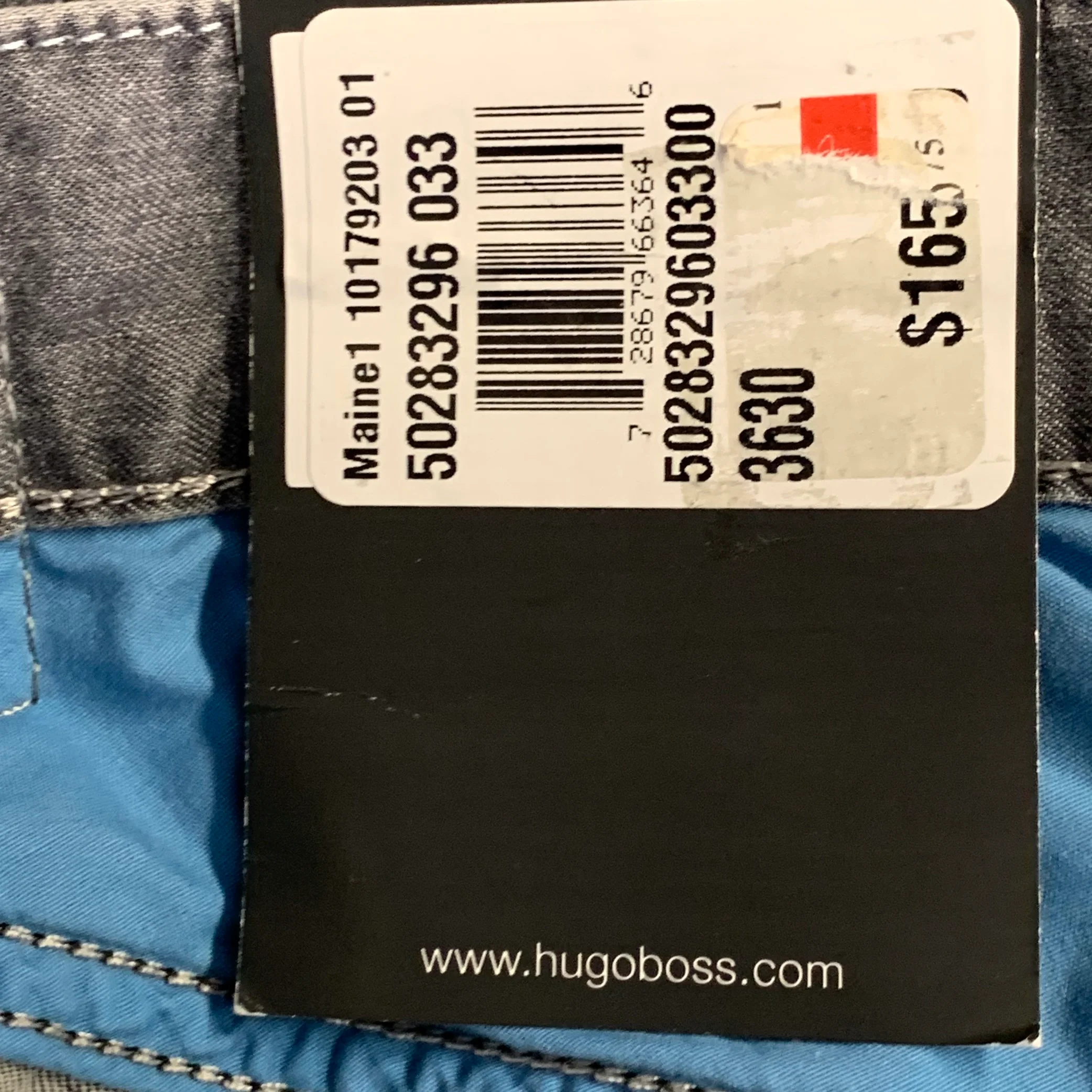 BOSS by HUGO BOSS Size 36 Grey Cotton Blend Straight Five Pockets Jeans - Image 8