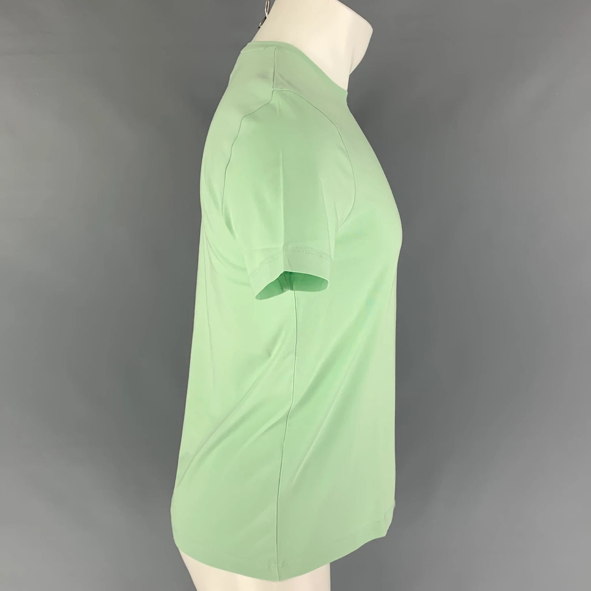 BOSS by HUGO BOSS Size M Green Cotton Crew-Neck T-shirt - Image 2