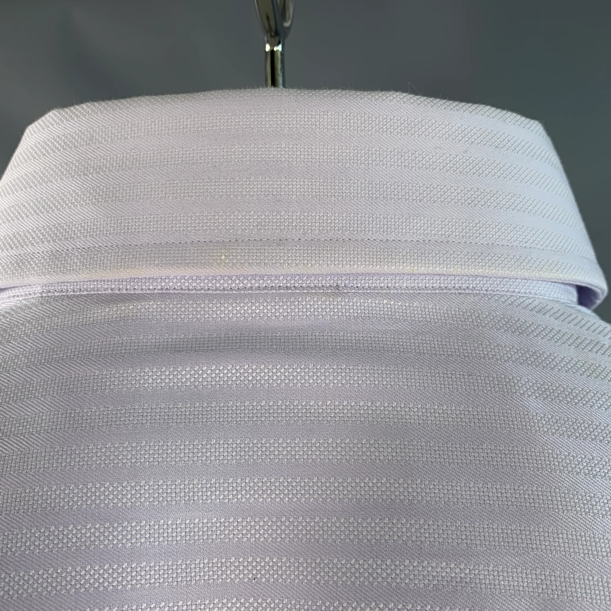 BOSS by HUGO BOSS Size XXL Purple Lavender Stripe Cotton Long Sleeve Shirt - Image 5
