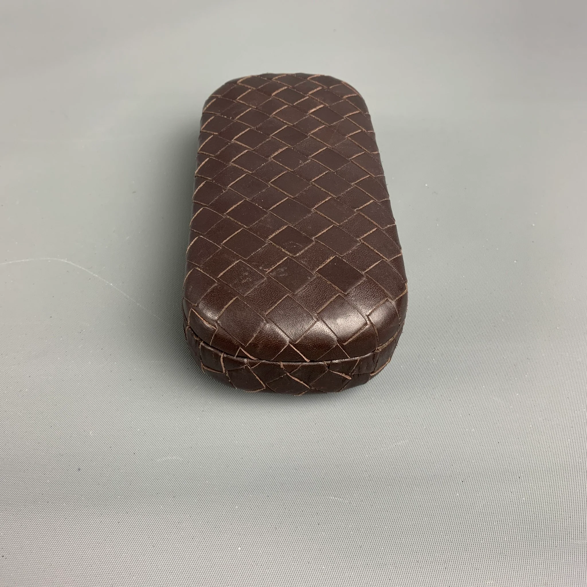 BOTTEGA VENETA Brown Woven Leather Eyewear - Image 2