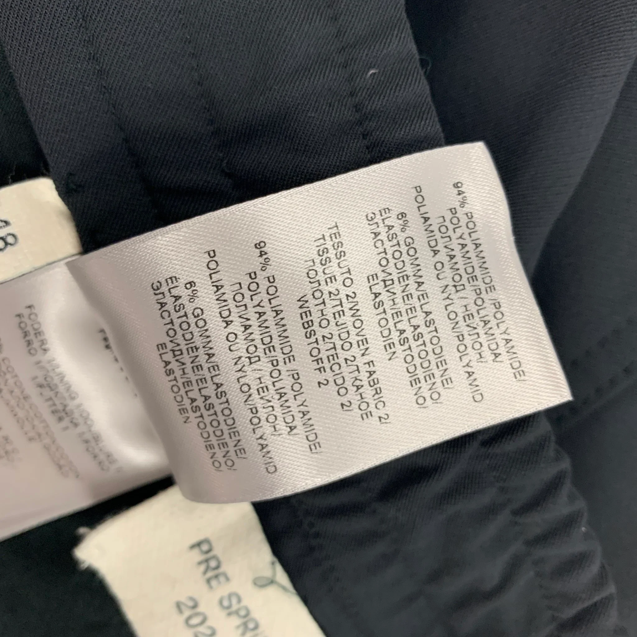 BOTTEGA VENETA Pre-Spring 2020 Size 32 Black Polyamide Casual Pants - Image 4