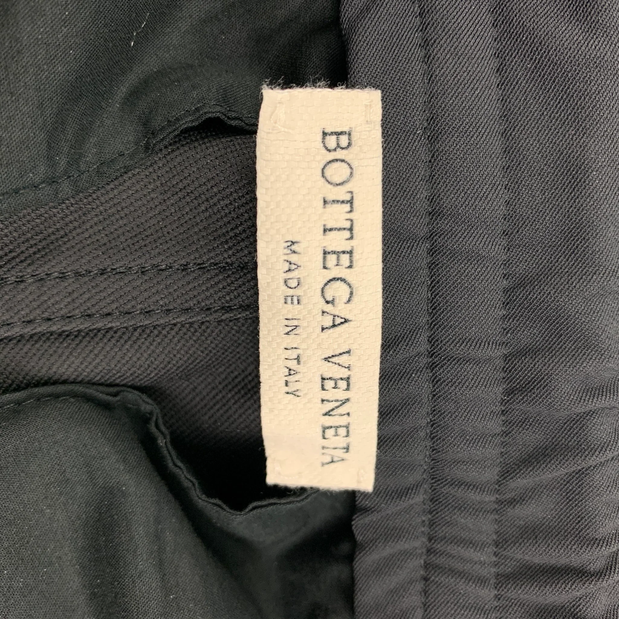 BOTTEGA VENETA Pre-Spring 2020 Size 32 Black Polyamide Casual Pants - Image 5