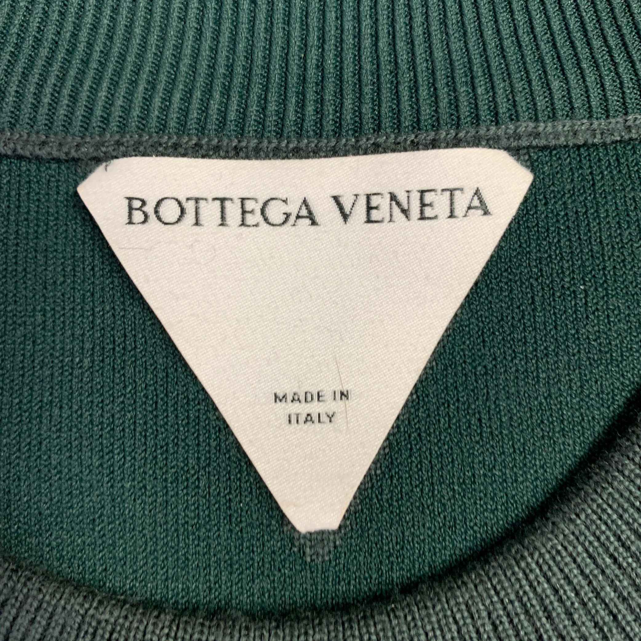BOTTEGA VENETA Size L Green Knit Wool Blend Crew Neck Pullover - Image 6