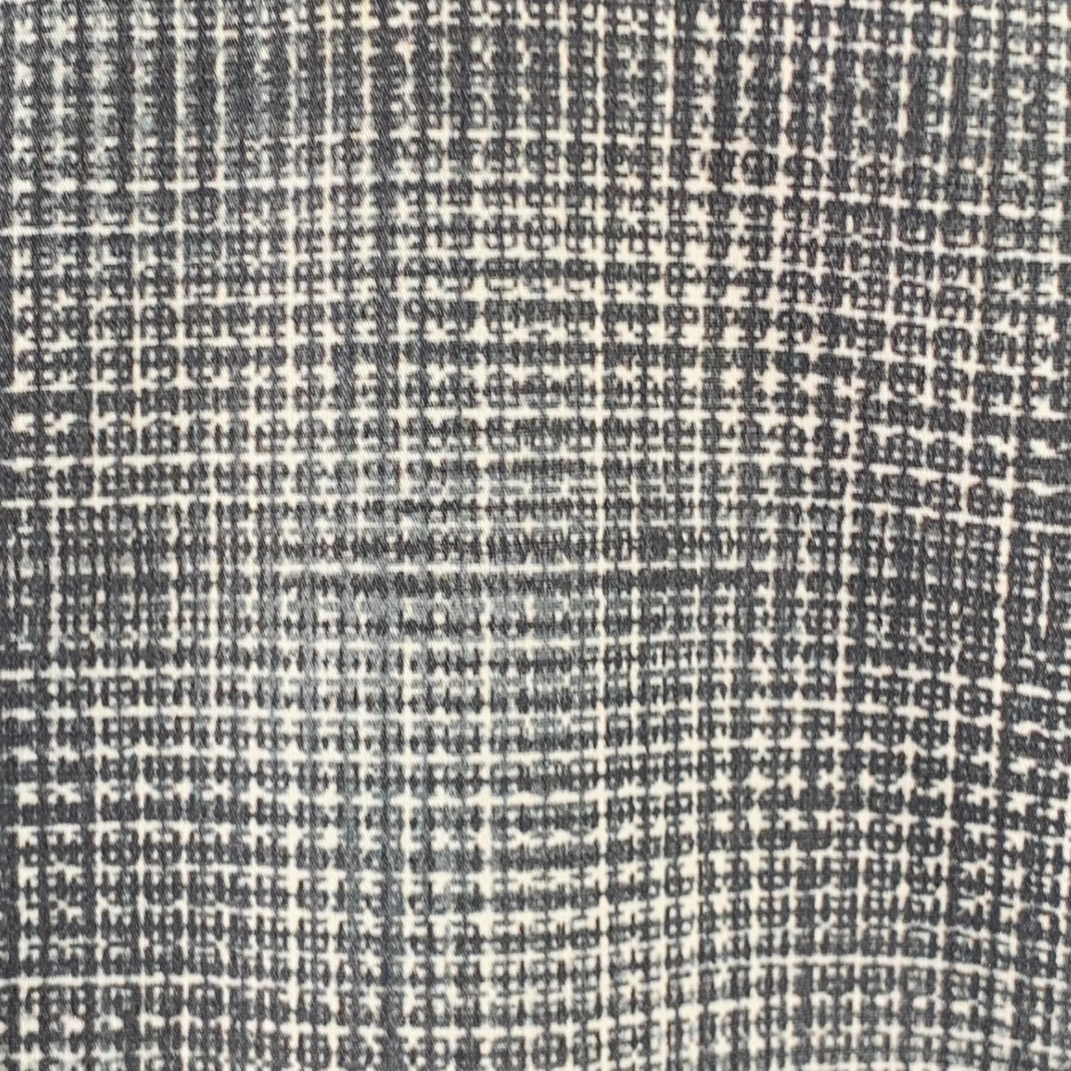 BOTTEGA VENETA Size L Grey White Plaid Cotton Button Up Long Sleeve Shirt - Image 2