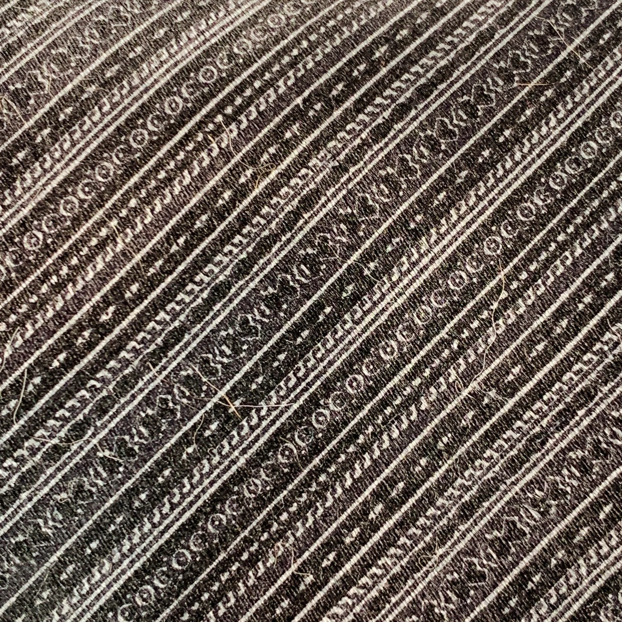 BRIONI One Size Black Grey Diagonal Stripe Silk Satin Tie - Image 3