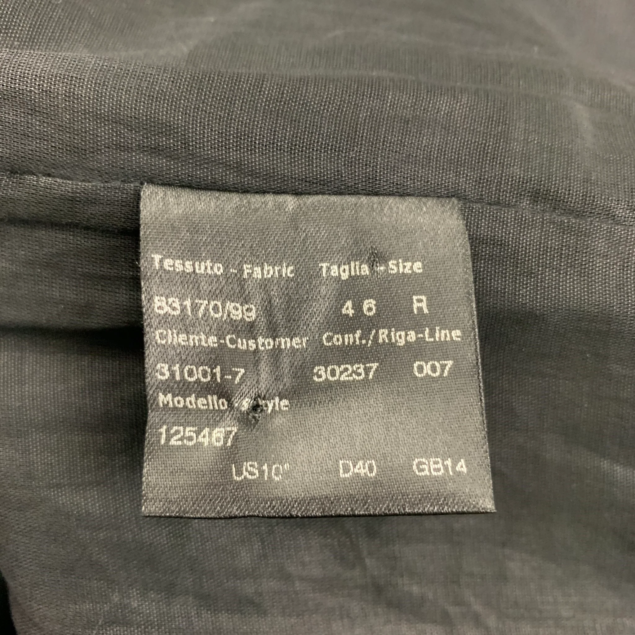 BRIONI Size 10 Black Wool Notch Lapel Cropped Jacket Blazer - Image 5