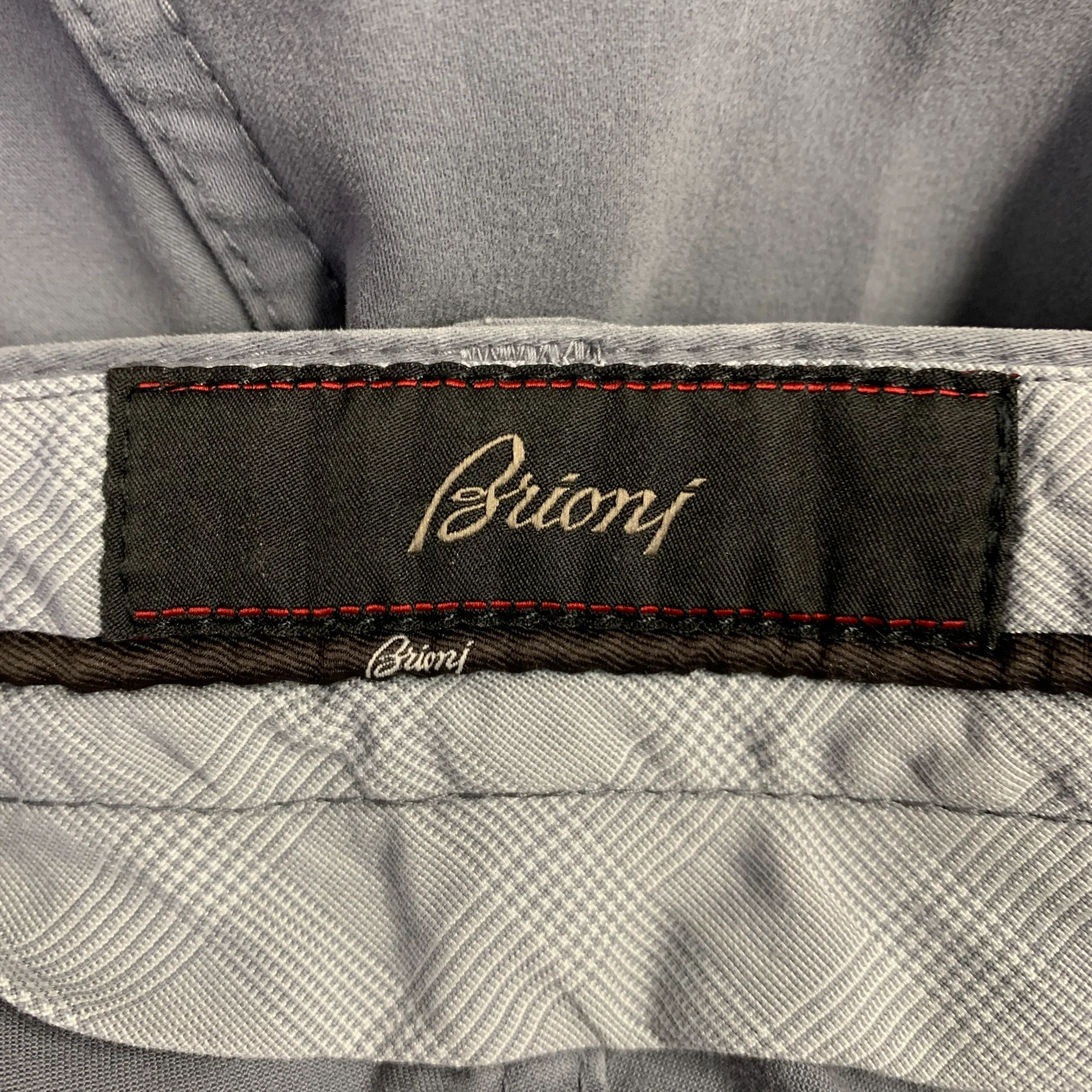 BRIONI Size 34 Grey Cotton Blend Jean Cut Casual Pants - Image 5