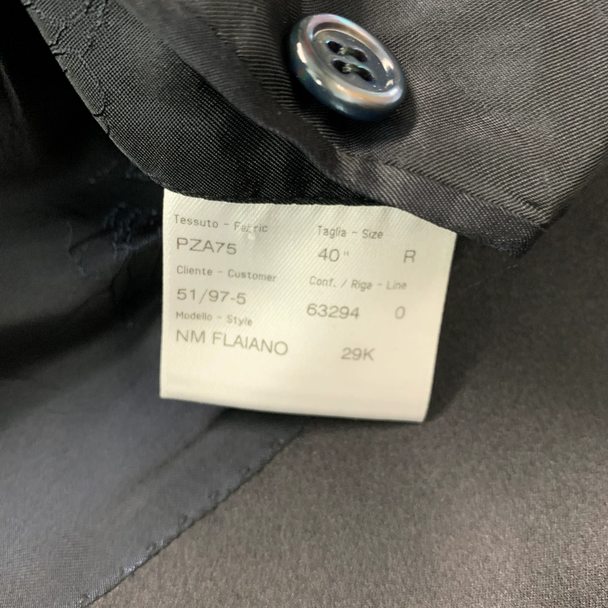 BRIONI Size 40 Regular Navy Black Solid Wool Peak Lapel Sport Coat - Image 5