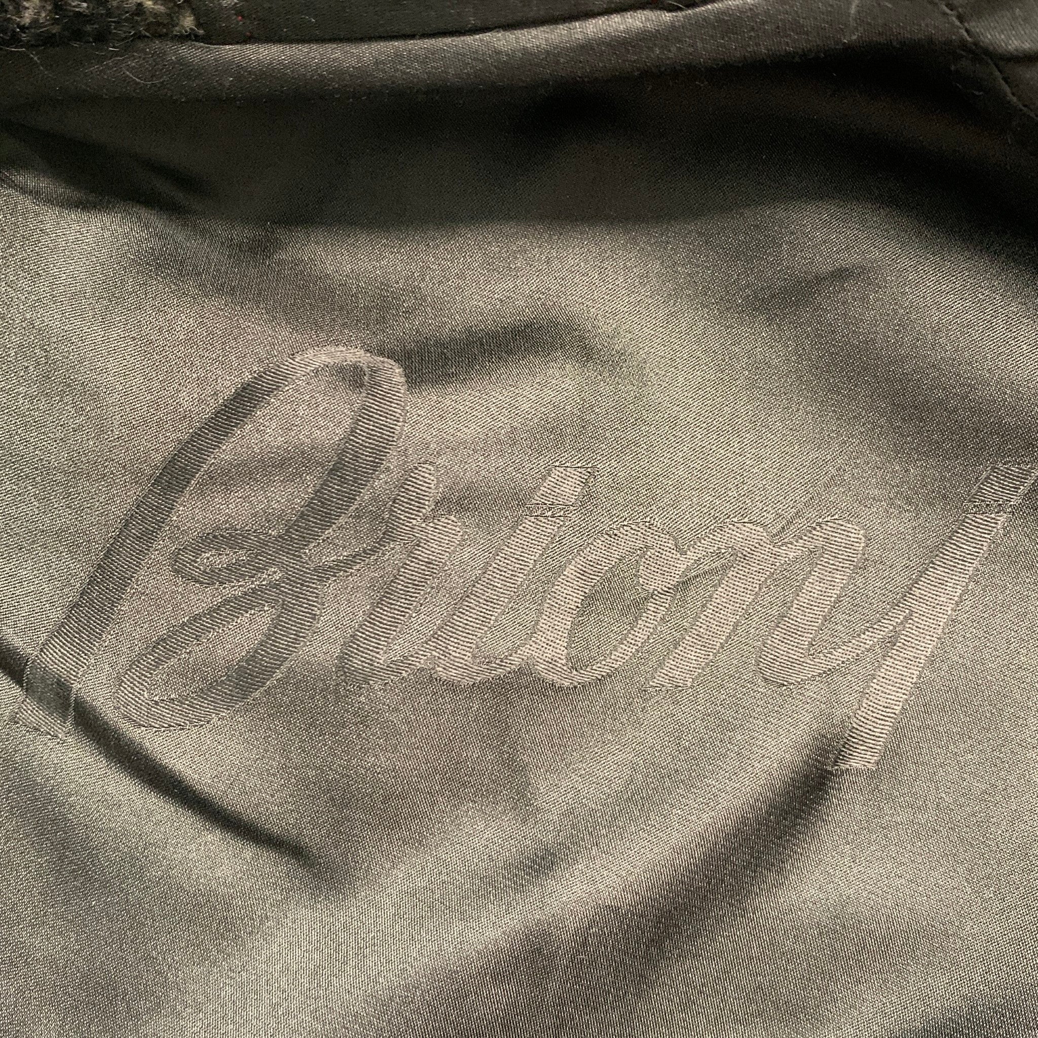 BRIONI Size L Black Grey Tweed Snaps Jacket - Image 5