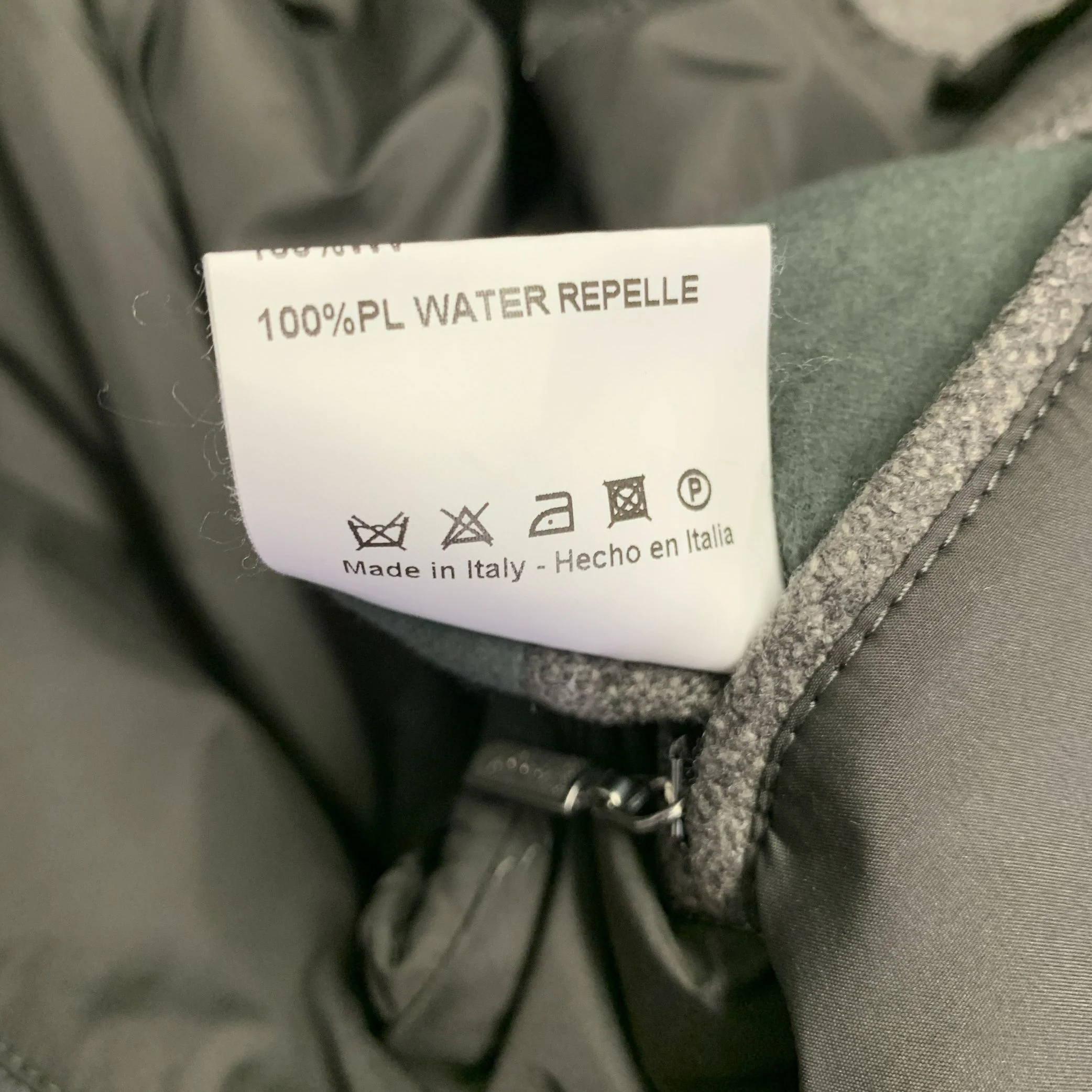 BRIONI Size XXL Grey Wool Double Breasted Coat - Image 6
