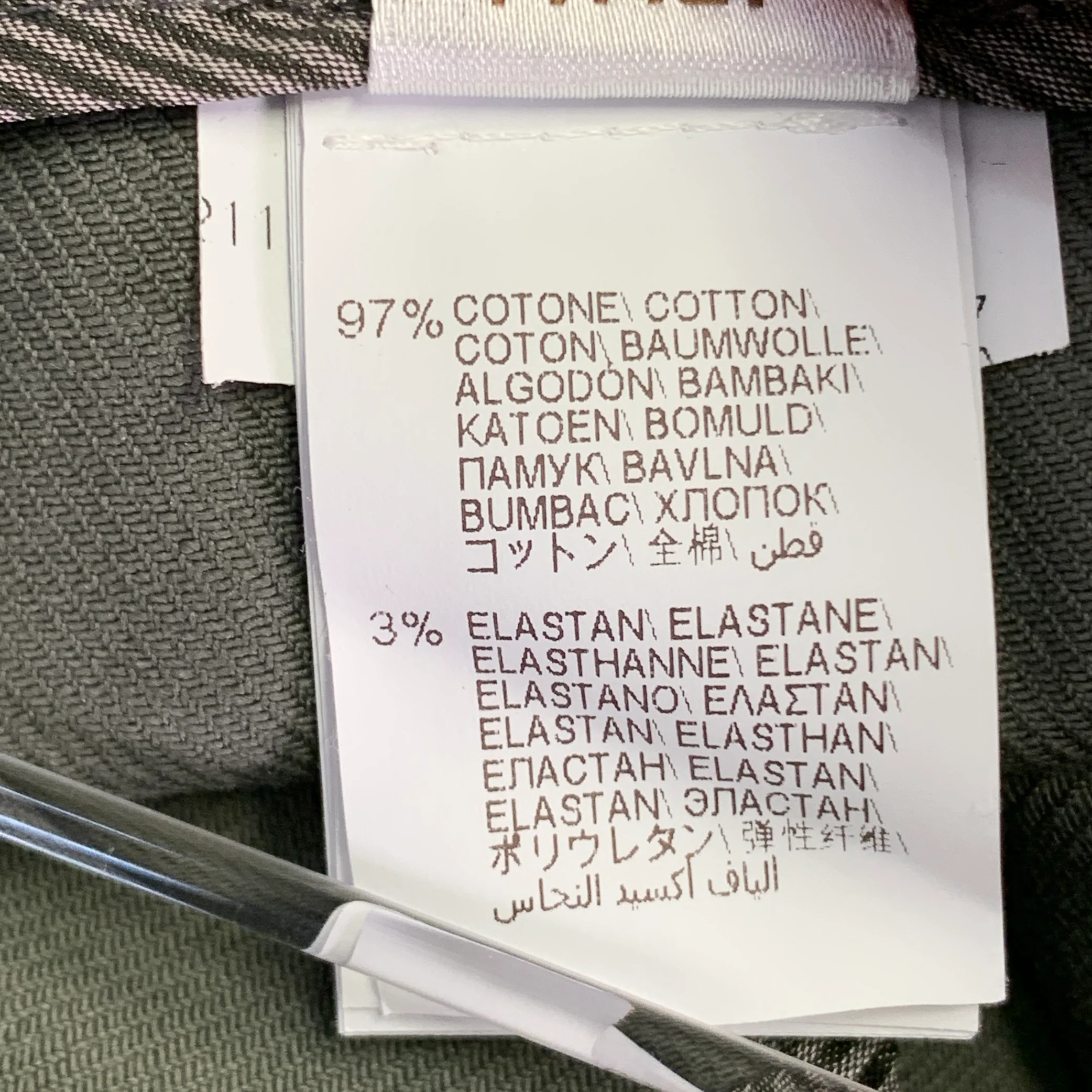 BRUNELLO CUCINELLI Size 12 Slate Grey Cotton Blend Twill Zip Fly Casual Pants - Image 4