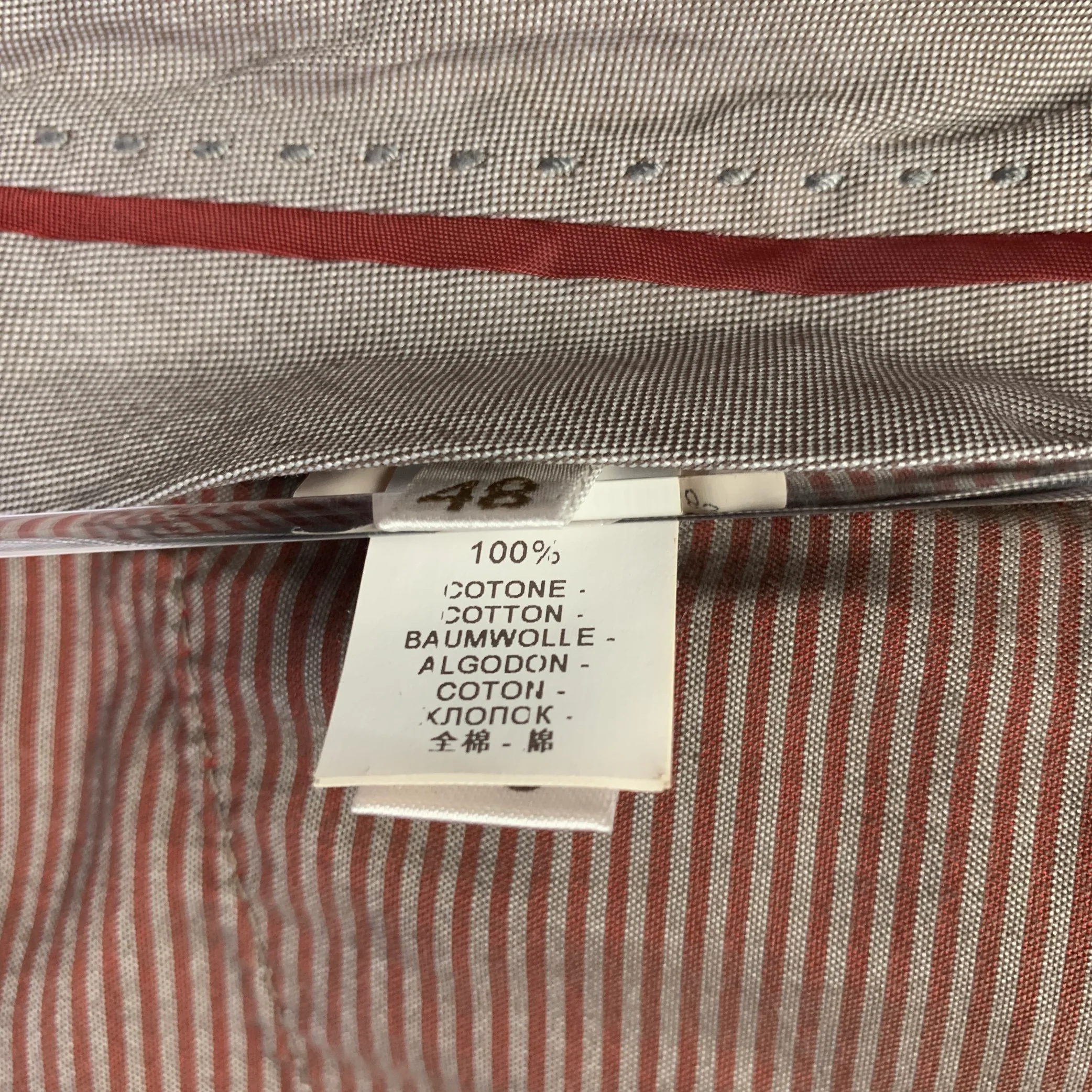 BRUNELLO CUCINELLI Size 32 Brown Cotton Flat Front Casual Pants - Image 5