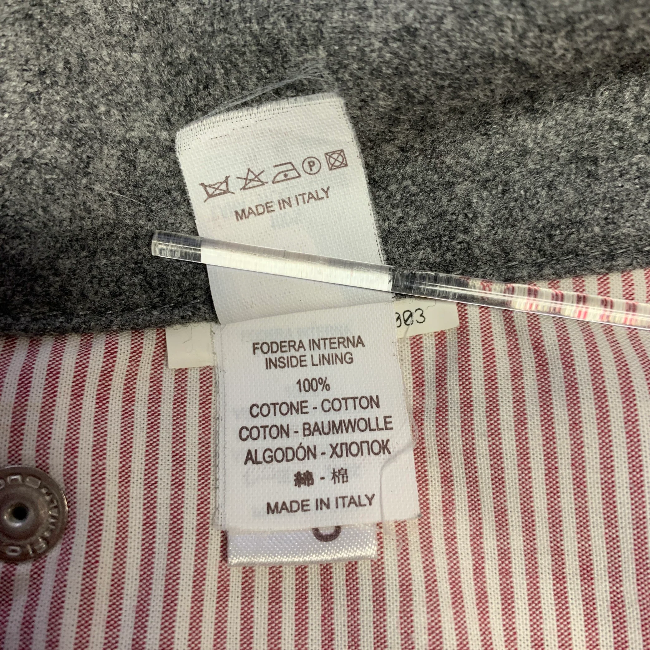 BRUNELLO CUCINELLI Size 32 Gray Heather Wool Button Fly Casual Pants - Image 8