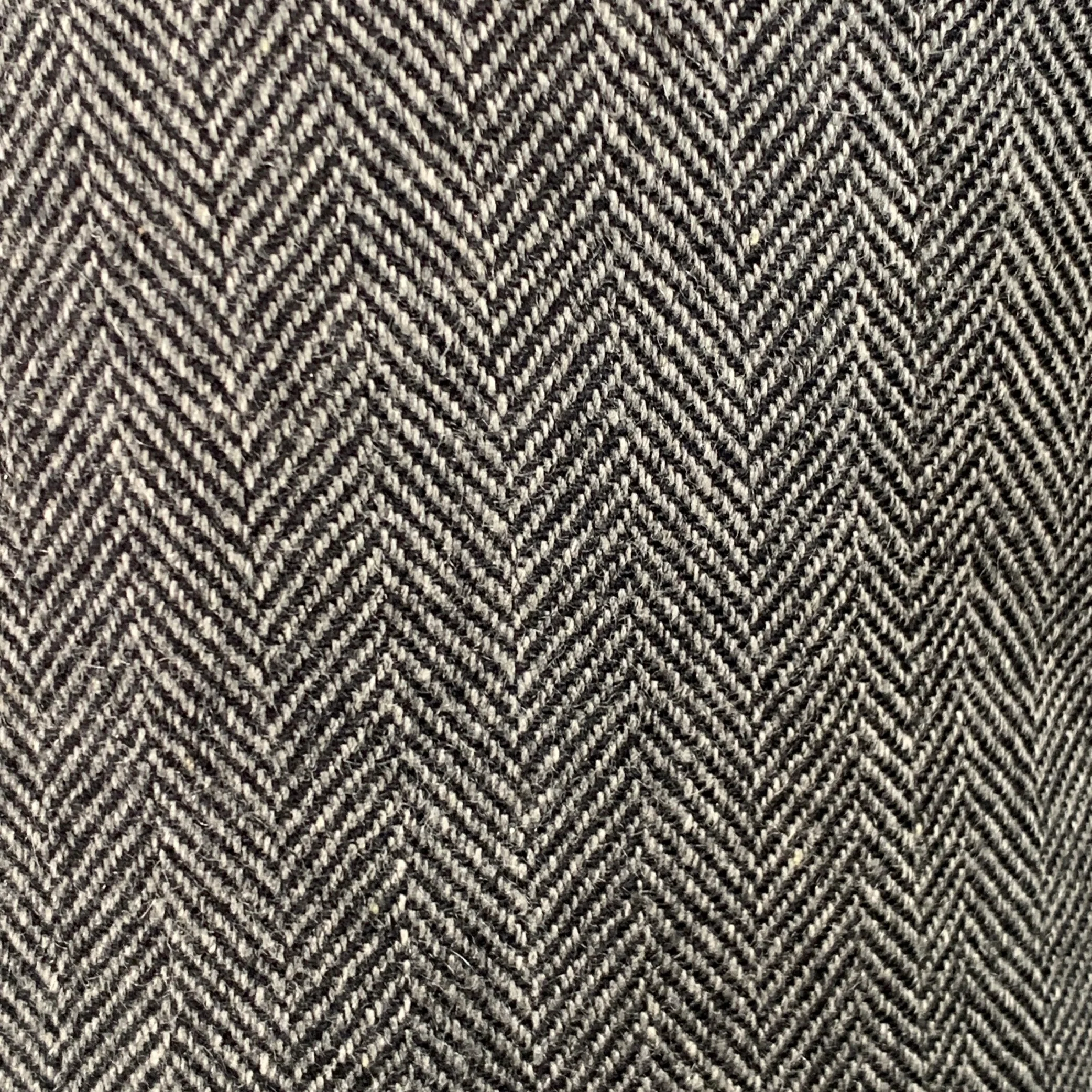BRUNELLO CUCINELLI Size 38 Grey Black Herringbone Cashmere Sport Coat - Image 2