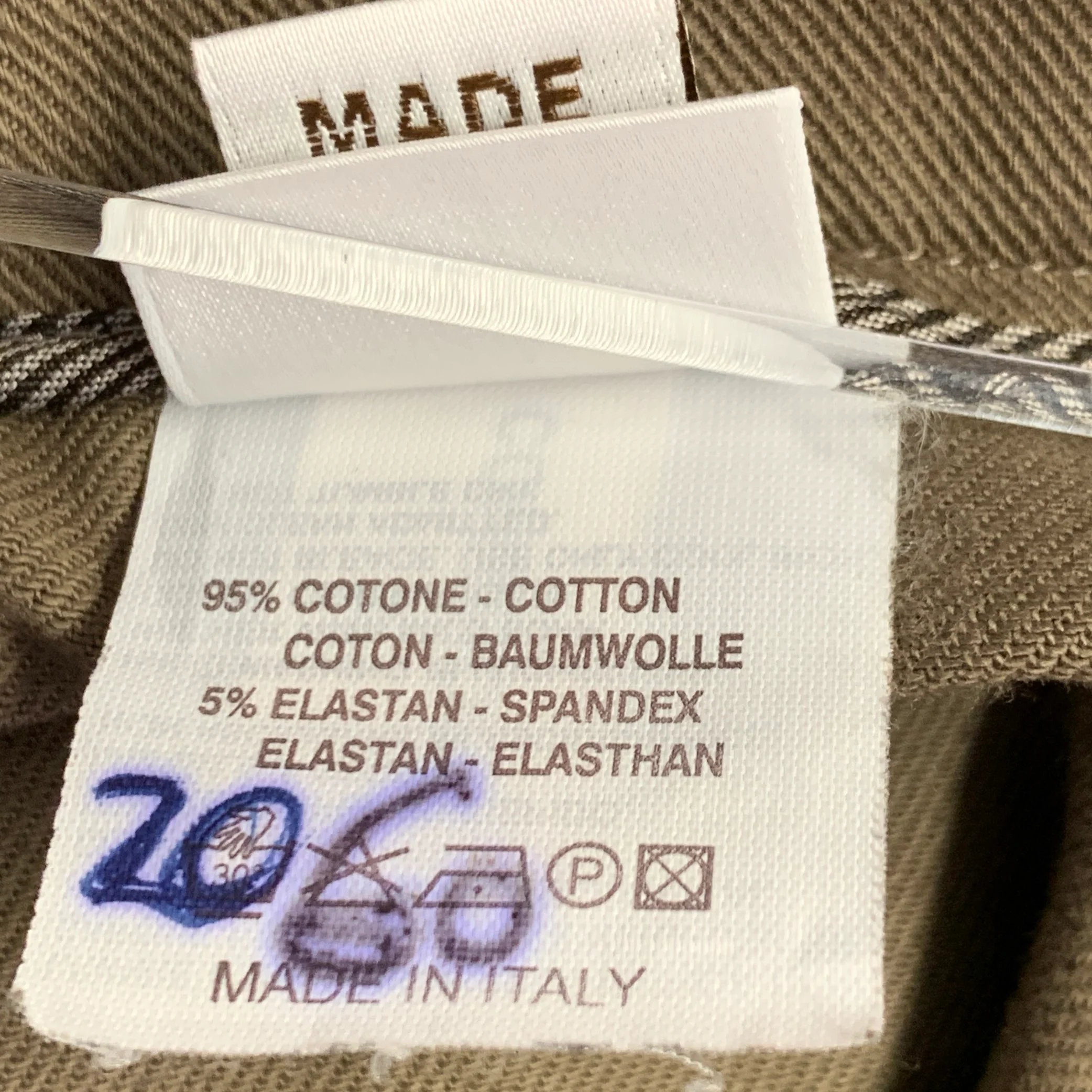 BRUNELLO CUCINELLI Size 4 Brown Cotton Blend Twill Flat Front Casual Pants - Image 7