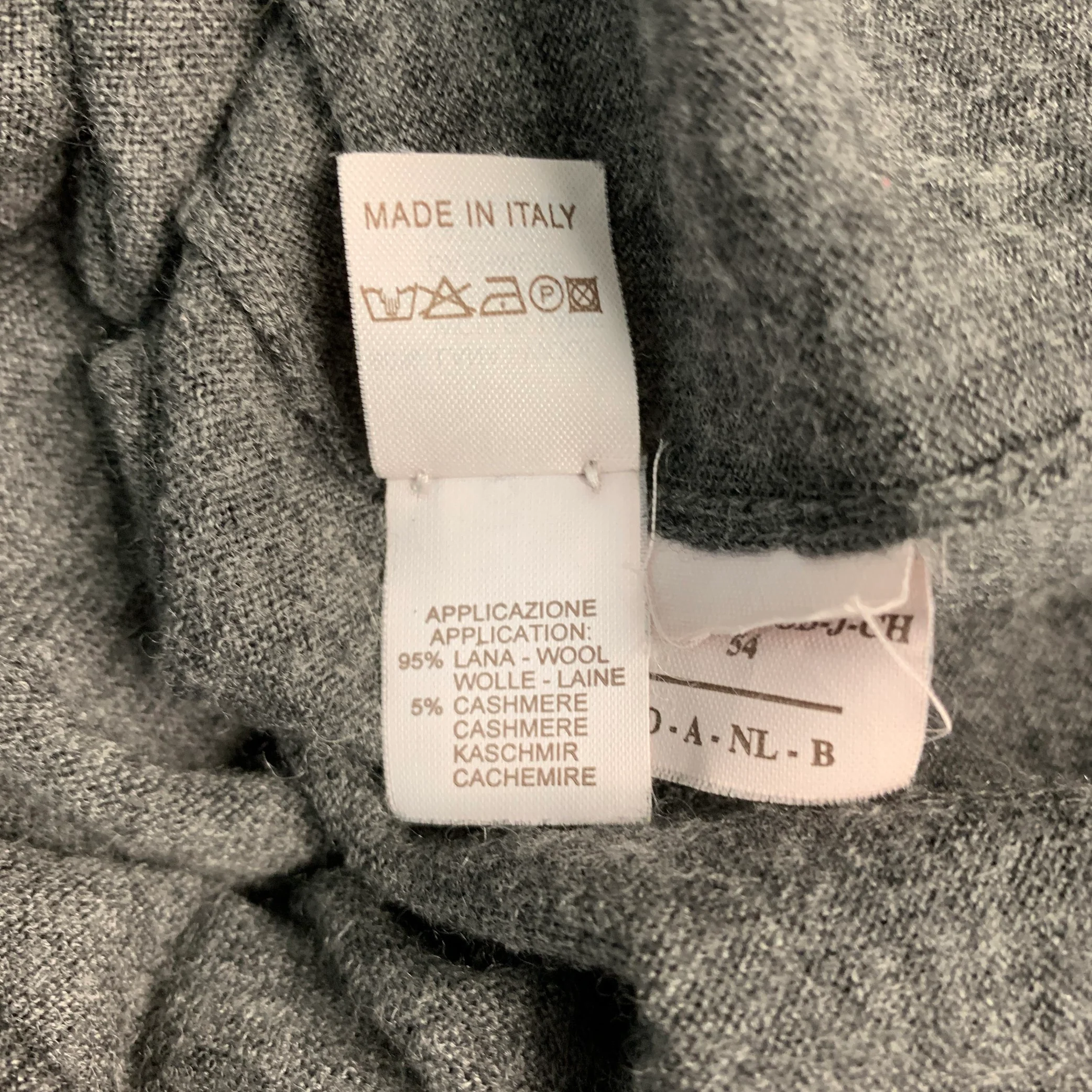 BRUNELLO CUCINELLI Size 44 Grey Knit Wool Cashmere Button Down Pullover - Image 8