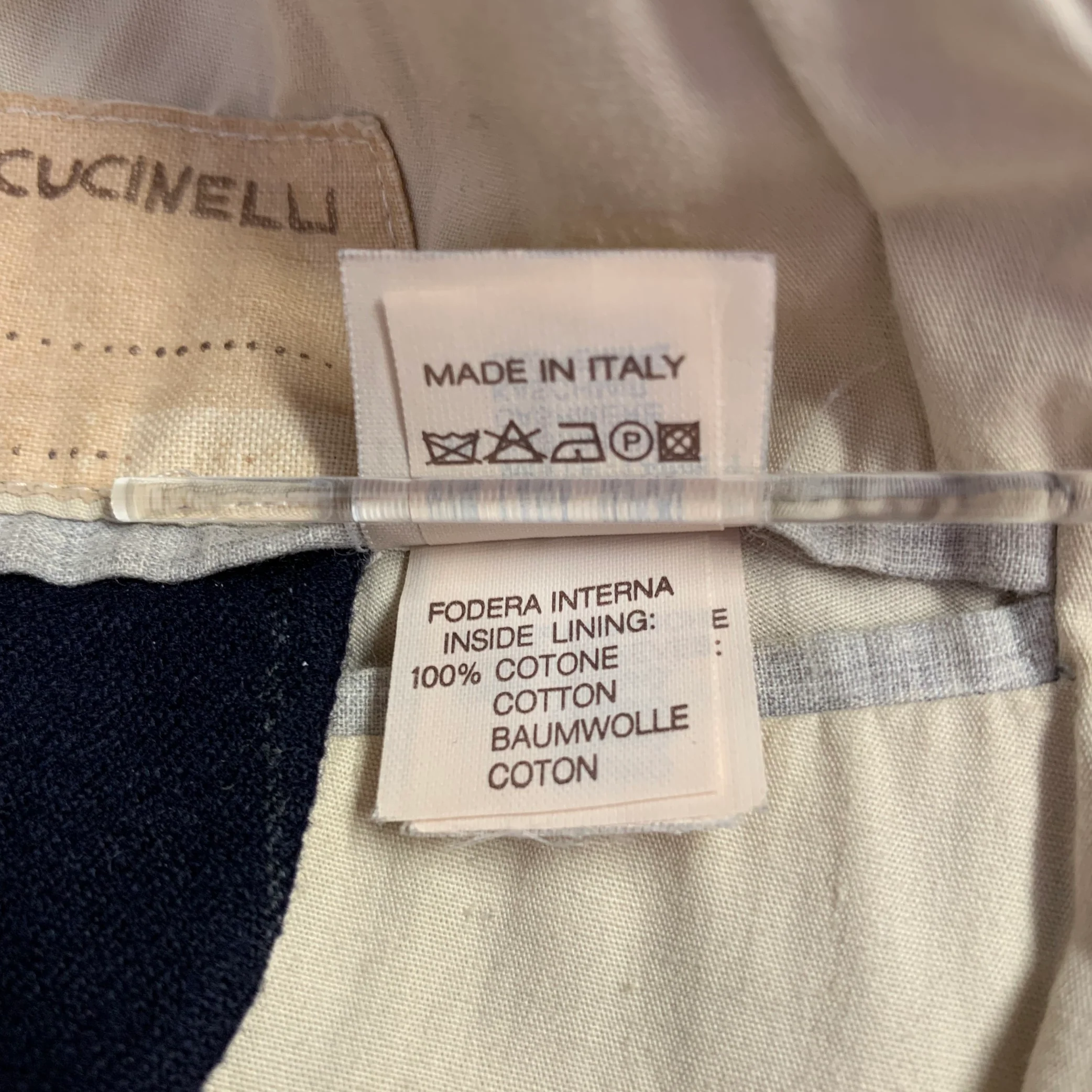 BRUNELLO CUCINELLI Size 44 Navy Grey Pinstripe Wool Cashmere Sport Coat - Image 11