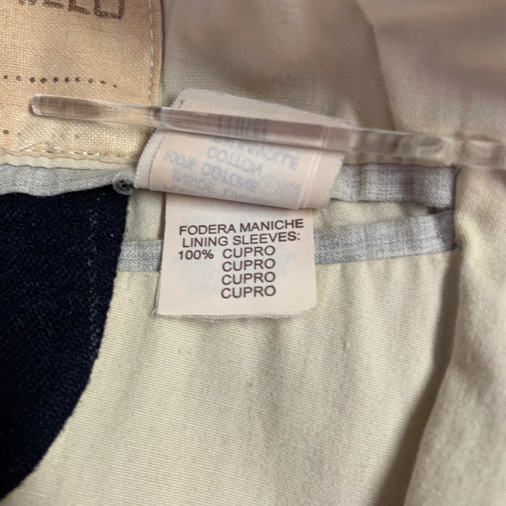 BRUNELLO CUCINELLI Size 44 Navy Grey Pinstripe Wool Cashmere Sport Coat - Image 12