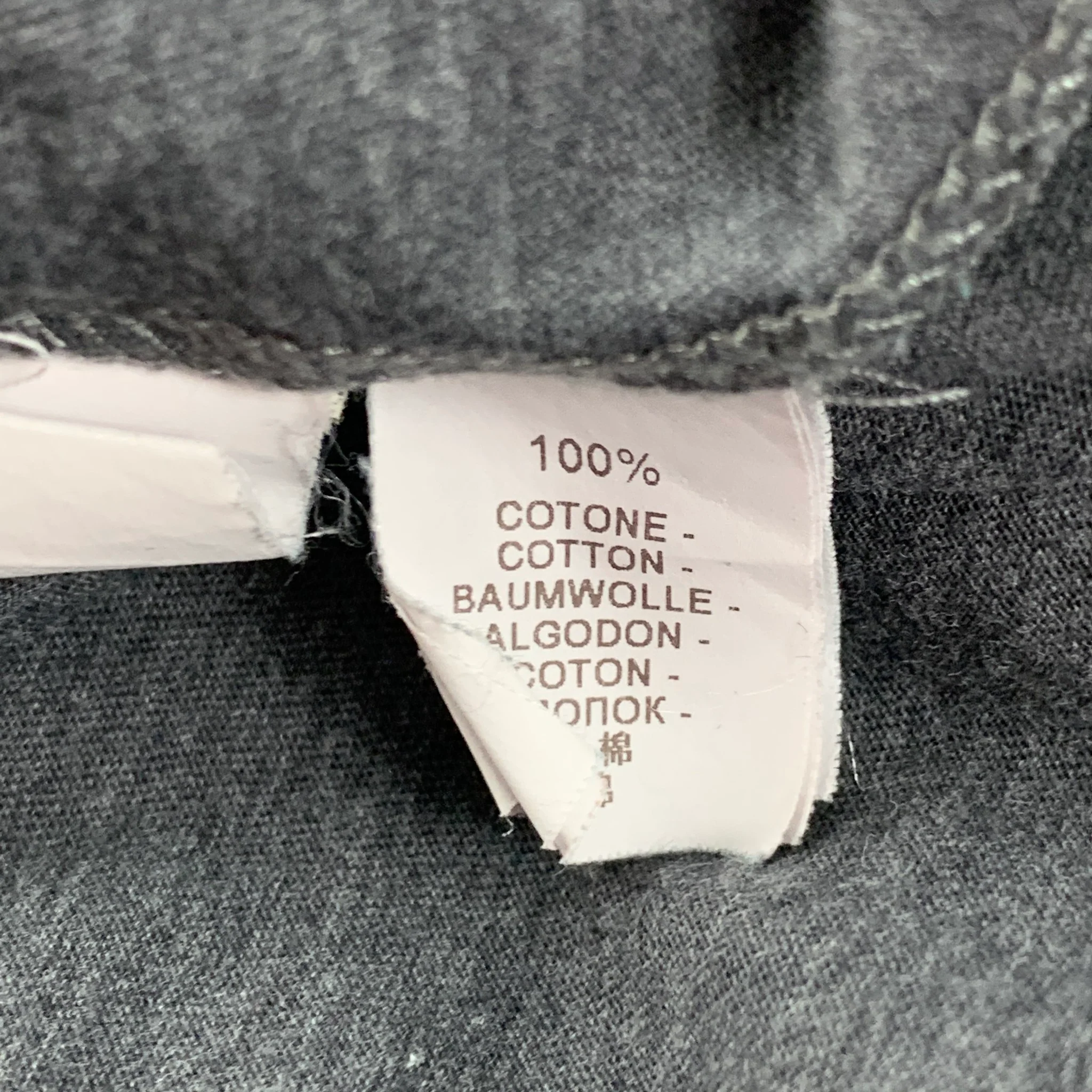 BRUNELLO CUCINELLI Size S Grey Cotton V-Neck T-shirt - Image 5