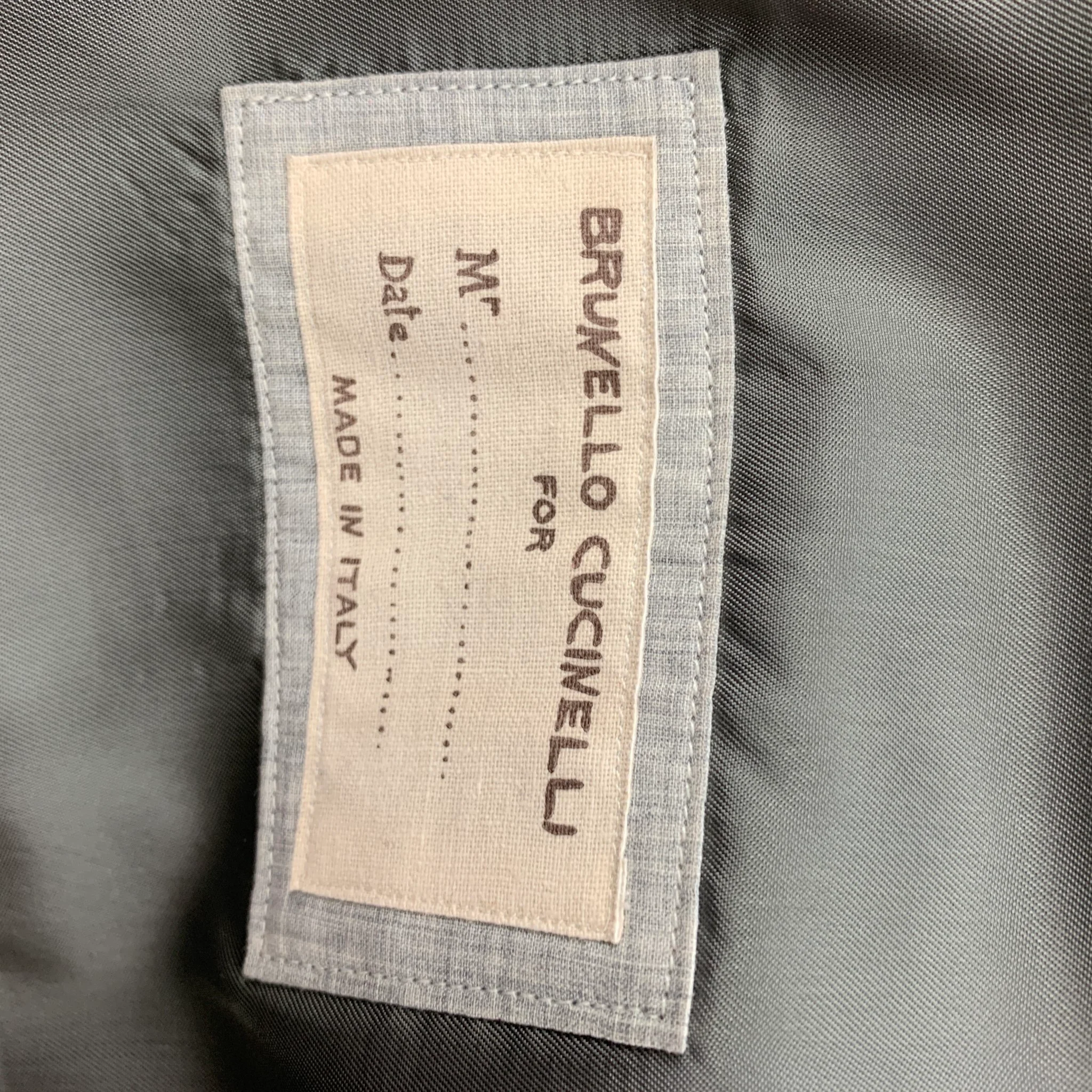 BRUNELLO CUCINELLI Size S Navy Lana Wool Vest - Image 6