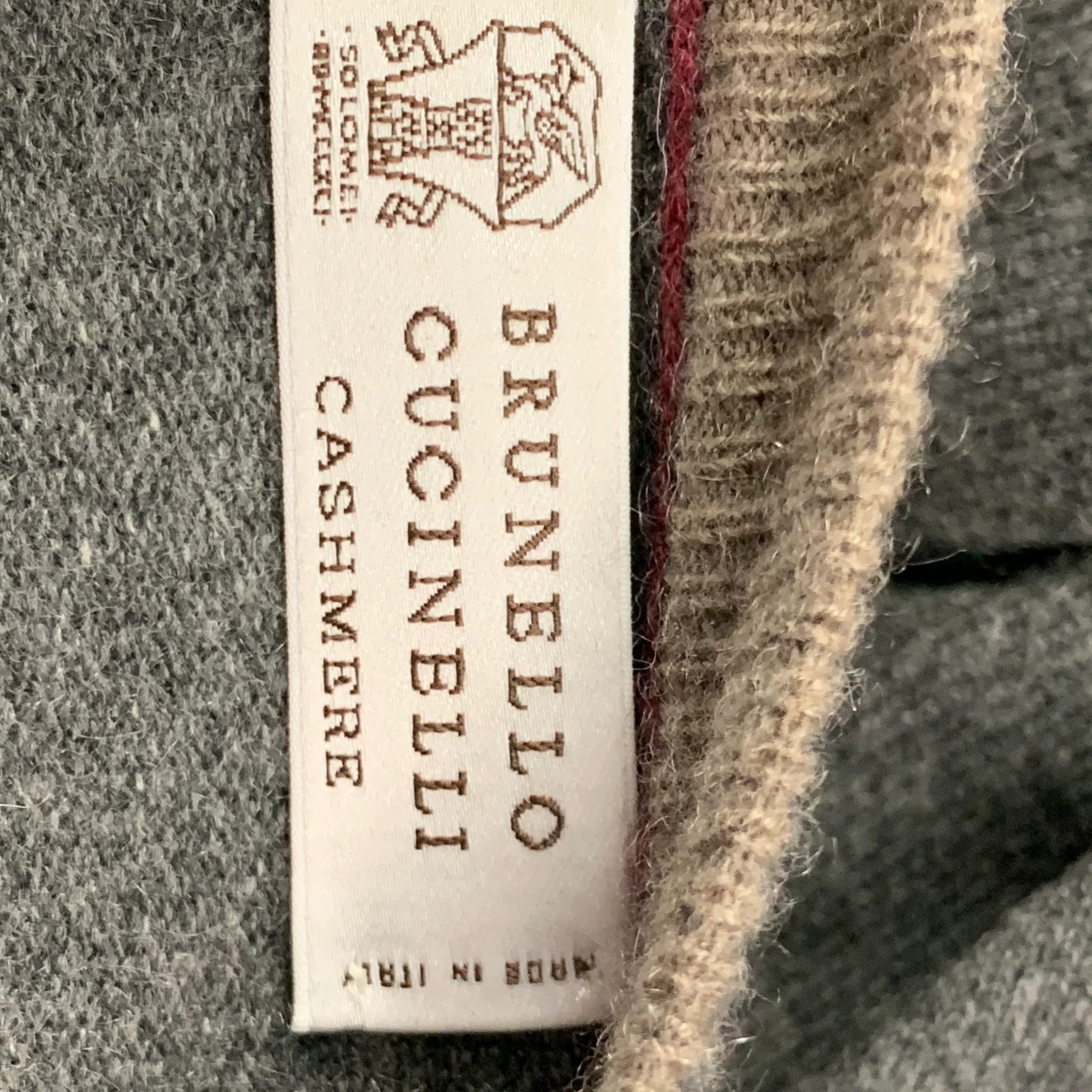 BRUNELLO CUCINELLI Size XS Gray Cashmere V-Neck Sweater - Image 6
