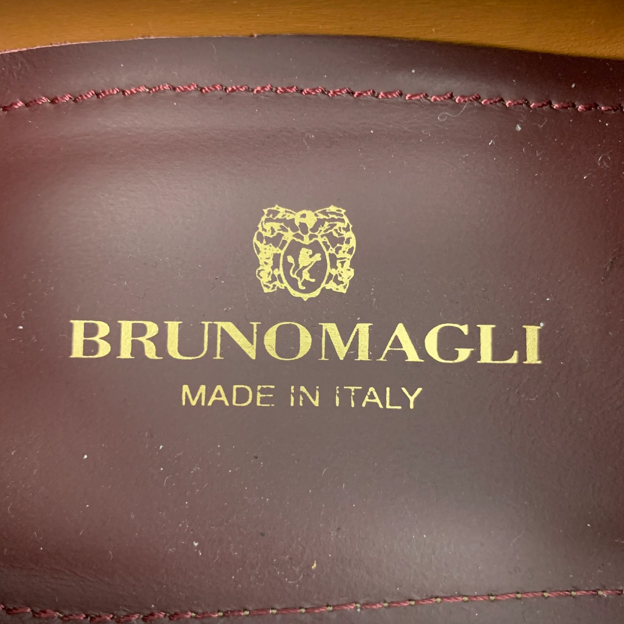 BRUNO MAGLI Size 8 Tan Woven Penny Loafers - Image 7