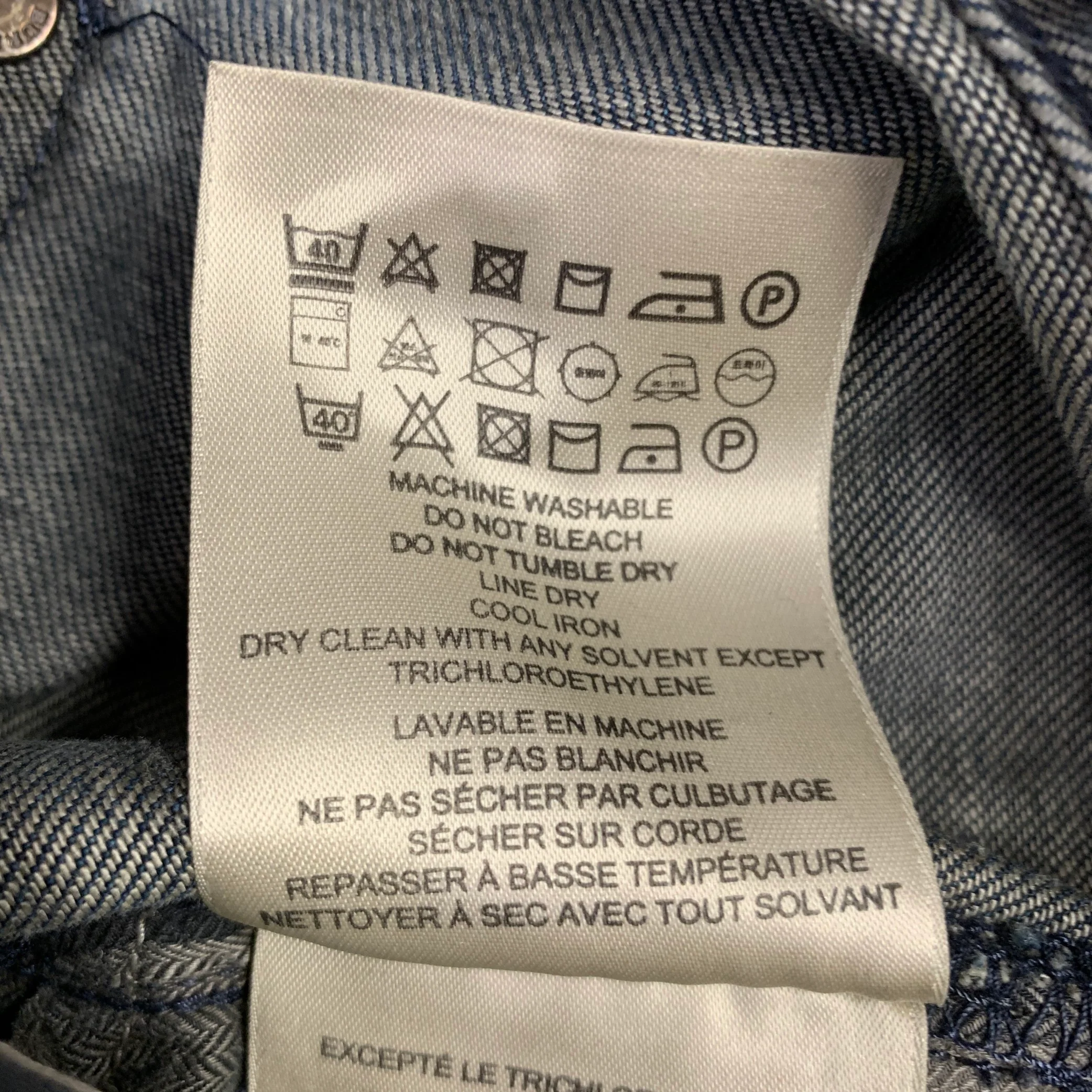 BURBERRY BRIT Size 30 -Steadman- Navy Cotton Straight Jeans - Image 8