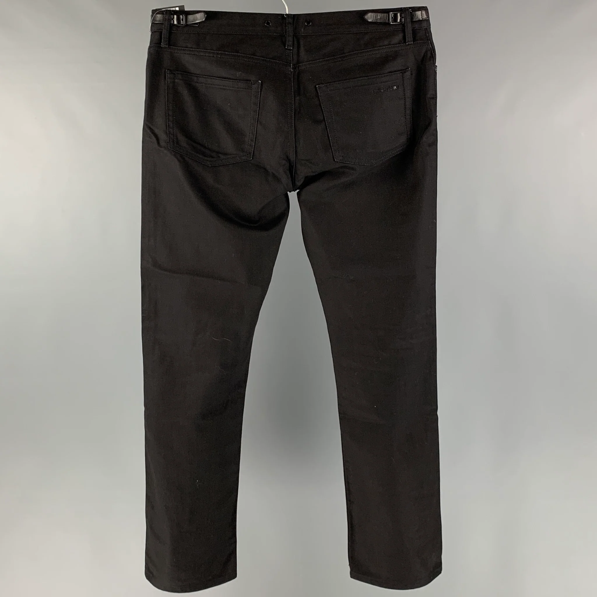 BURBERRY LONDON Size 36 Black Denim Slim Jeans - Image 2
