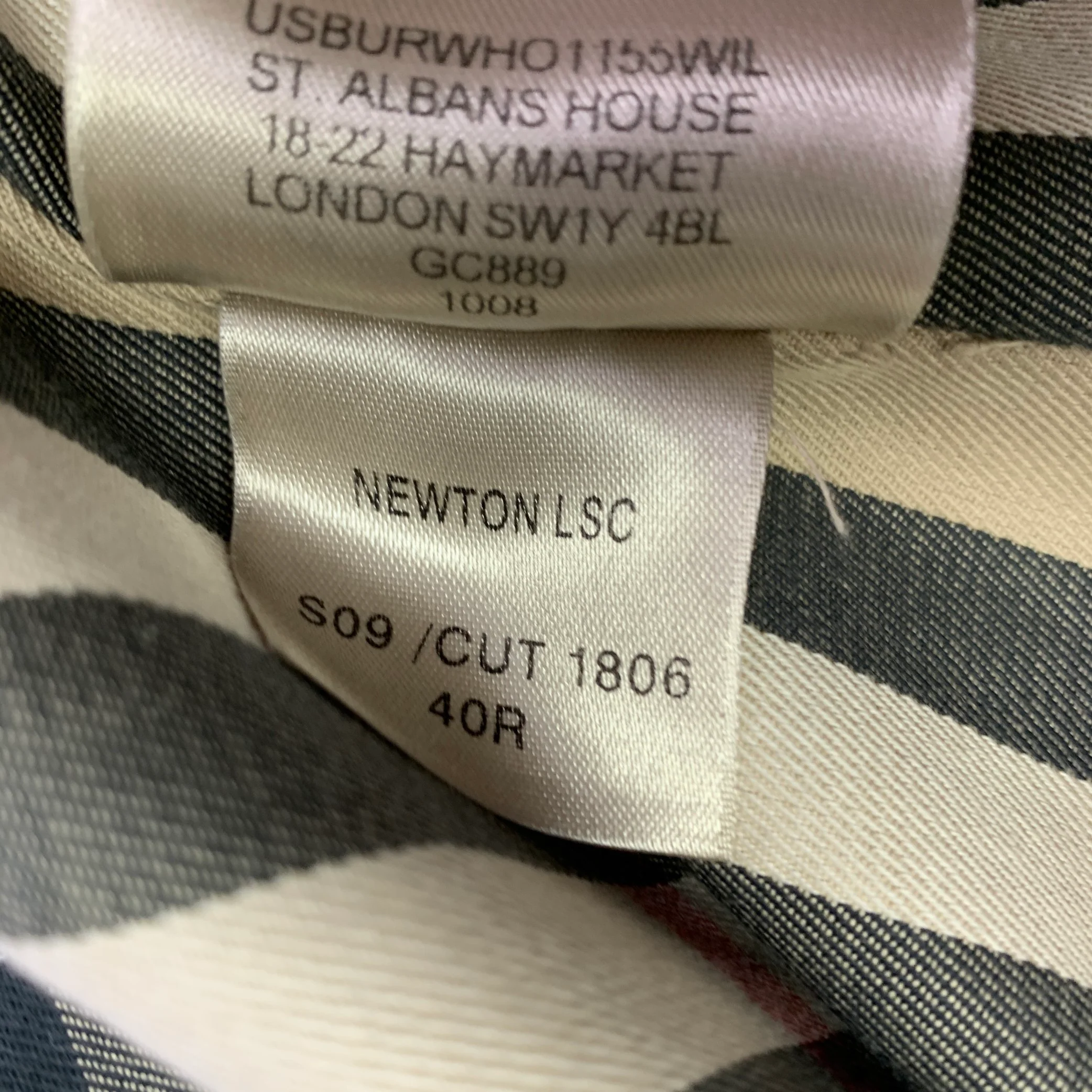 BURBERRY LONDON Size 40 Grey Cotton Blend Trench Coat - Image 7