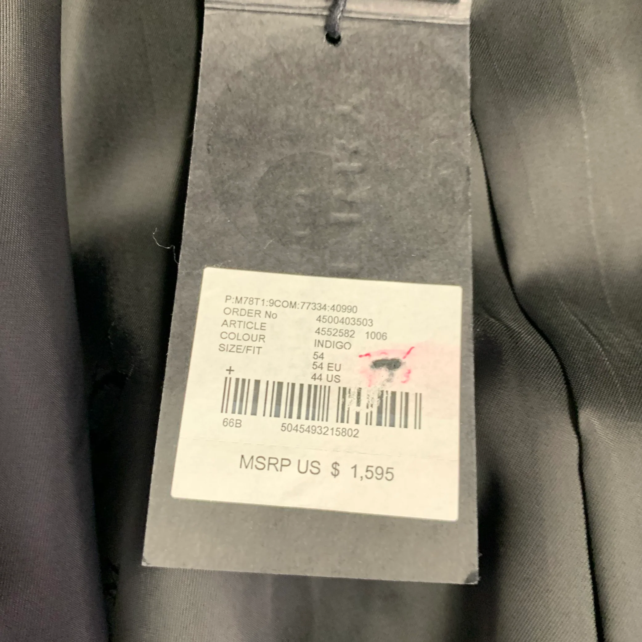 BURBERRY PRORSUM Size 44 Blue Indigo Double Breasted Sport Coat - Image 9