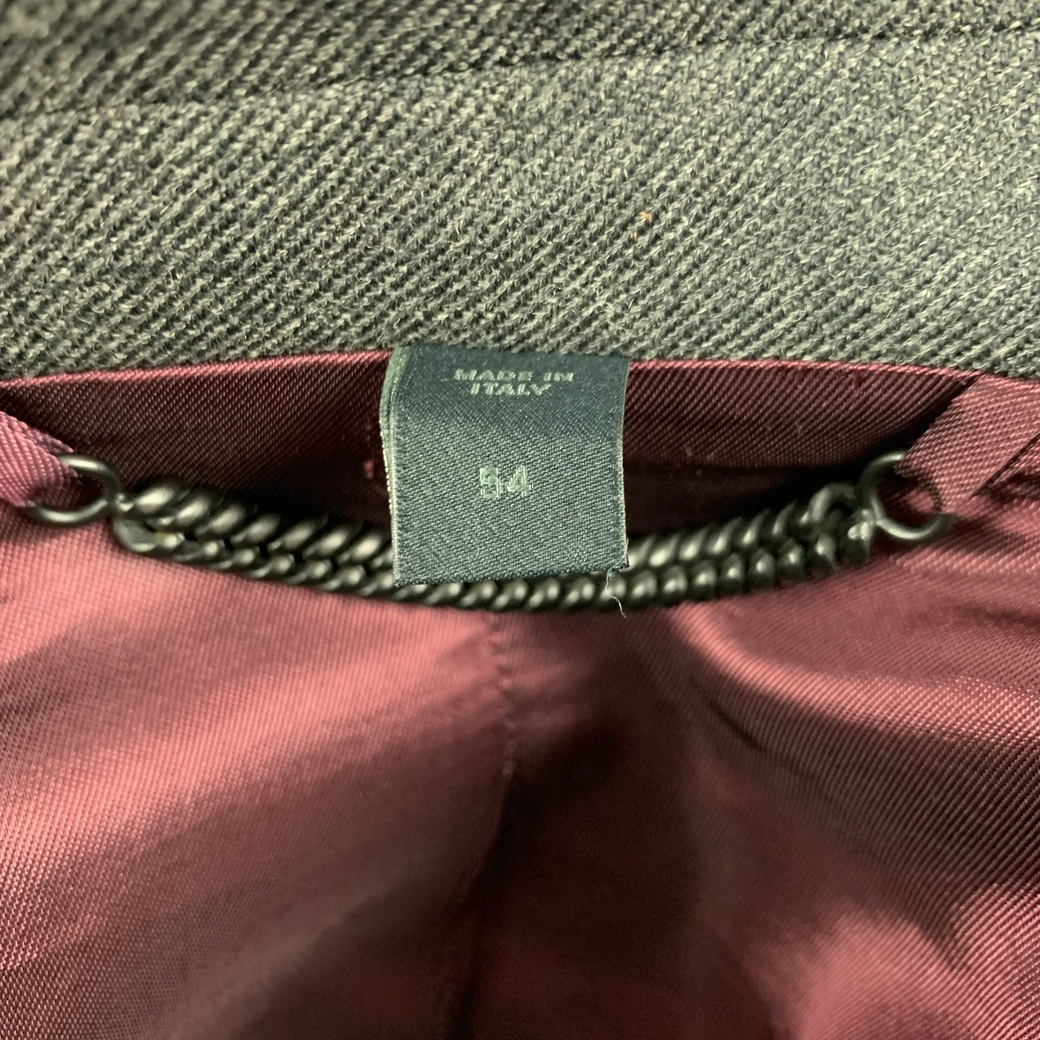 BURBERRY PRORSUM Size 44 Grey Virgin Wool Notch Lapel Sport Coat - Image 8
