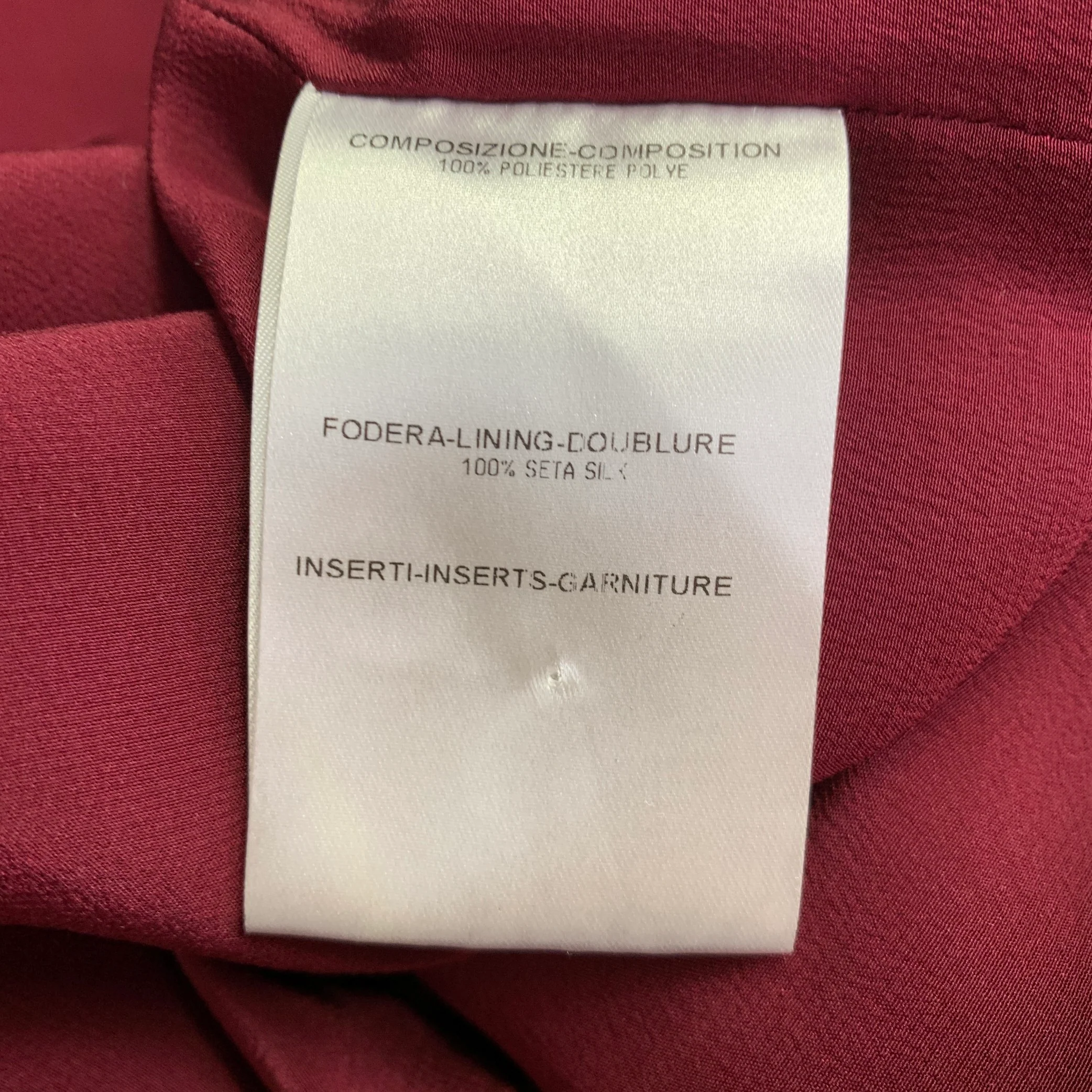 BURBERRY PRORSUM Size M Burgundy Purple Polyester Sheath Cocktail Dress - Image 6