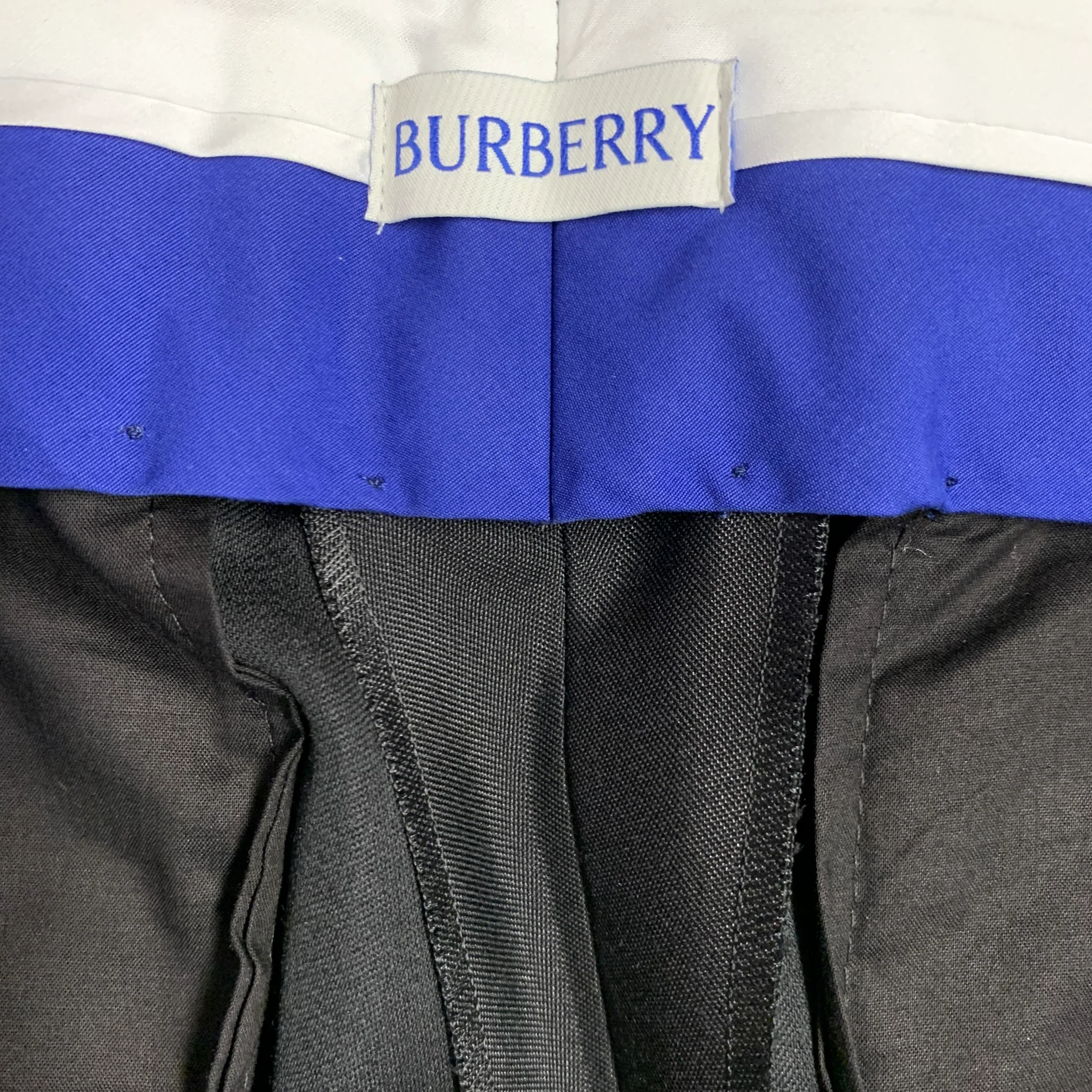 BURBERRY Size 38 Black Wool Silk Double Breasted Tuxedo - Image 11