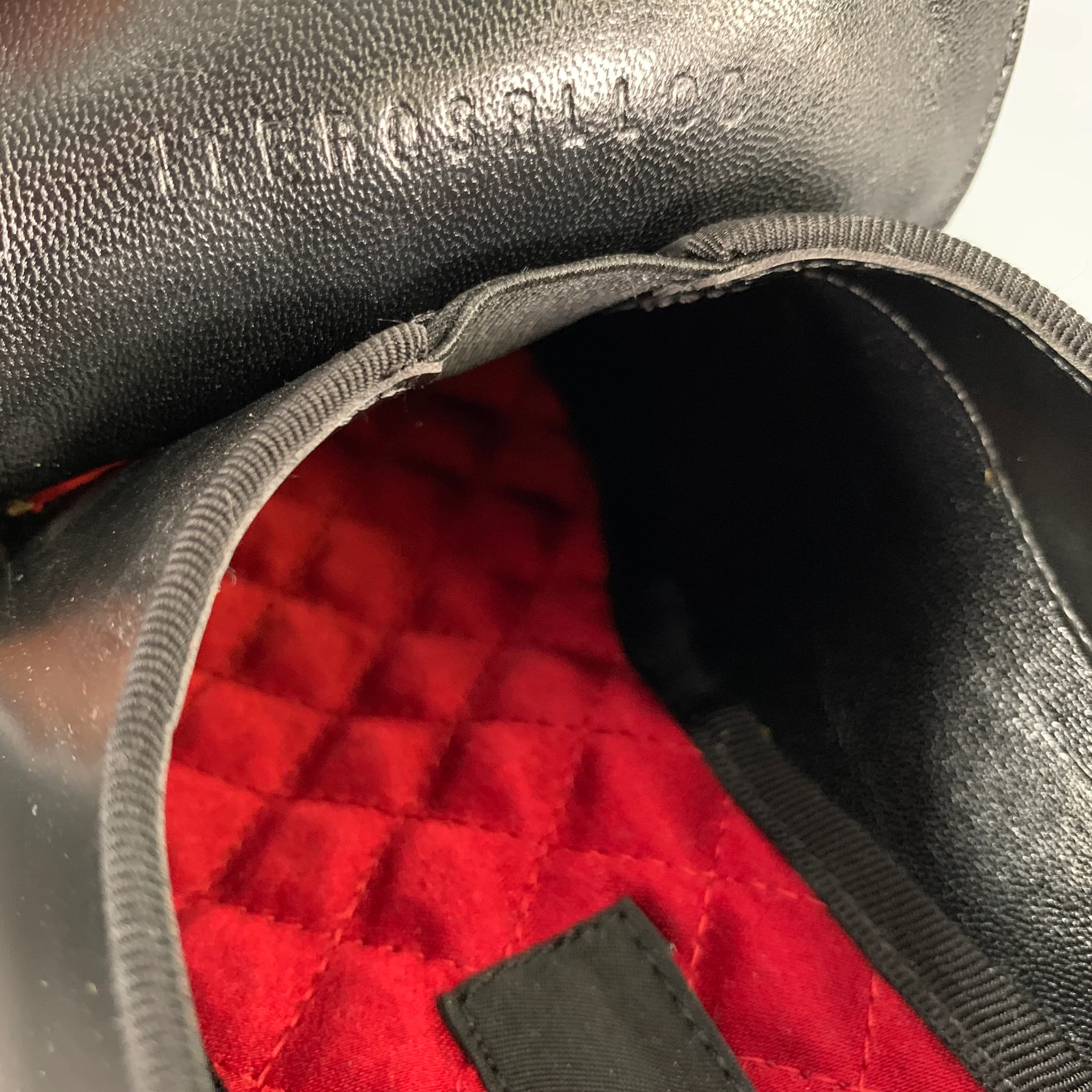 BURBERRY Size 7 Black Leather Slip On Loafers - Image 9
