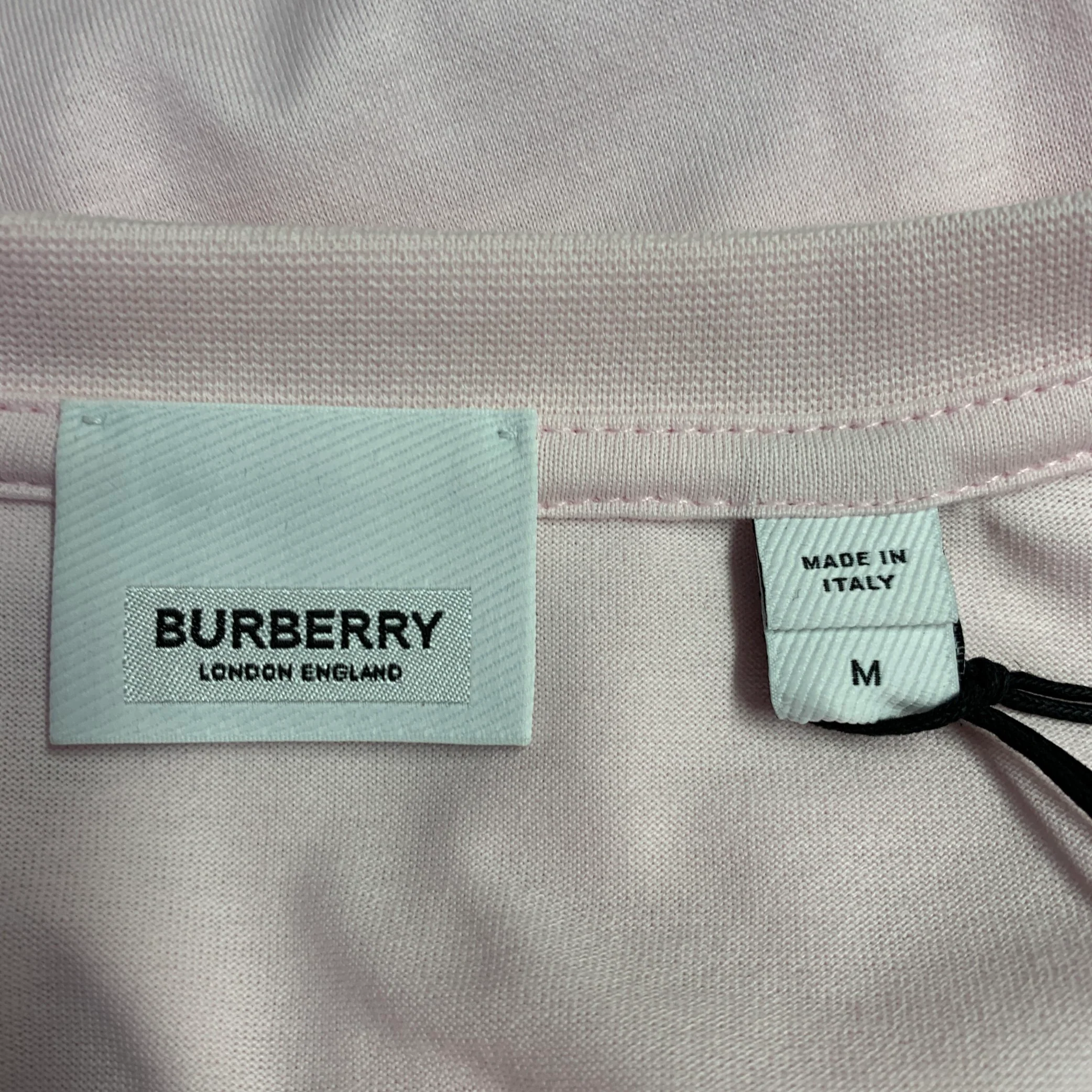 BURBERRY Size M Pink Red Gingham Cotton Layered Oversized Crew Neck Pullover - Image 4