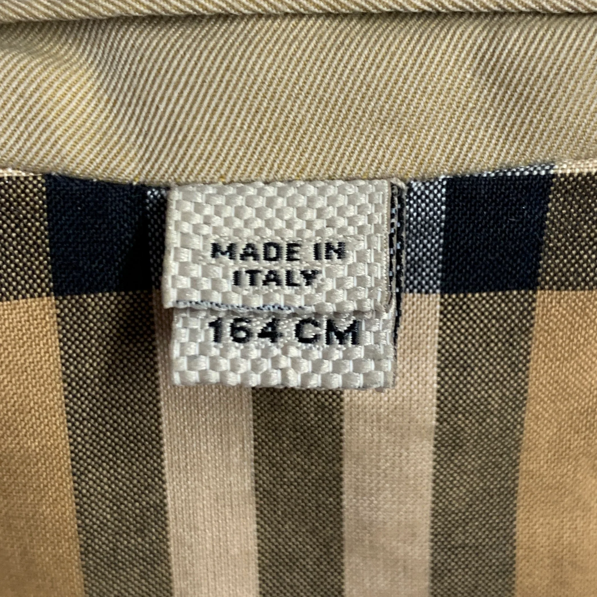 BURBERRY Size S Beige Cotton Twill Double Breasted Coat - Image 8
