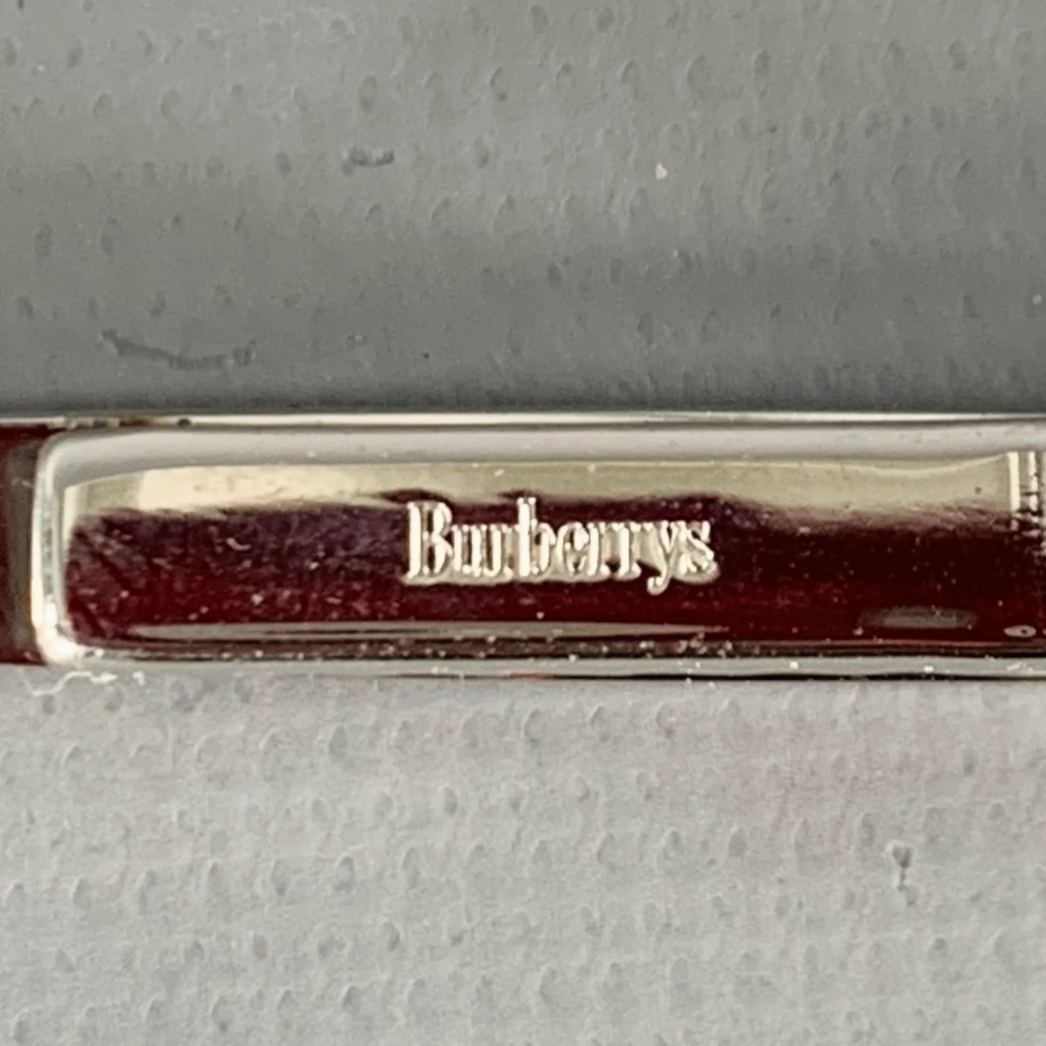 BURBERRYS Silver Metal Logo Tie Clip - Image 4