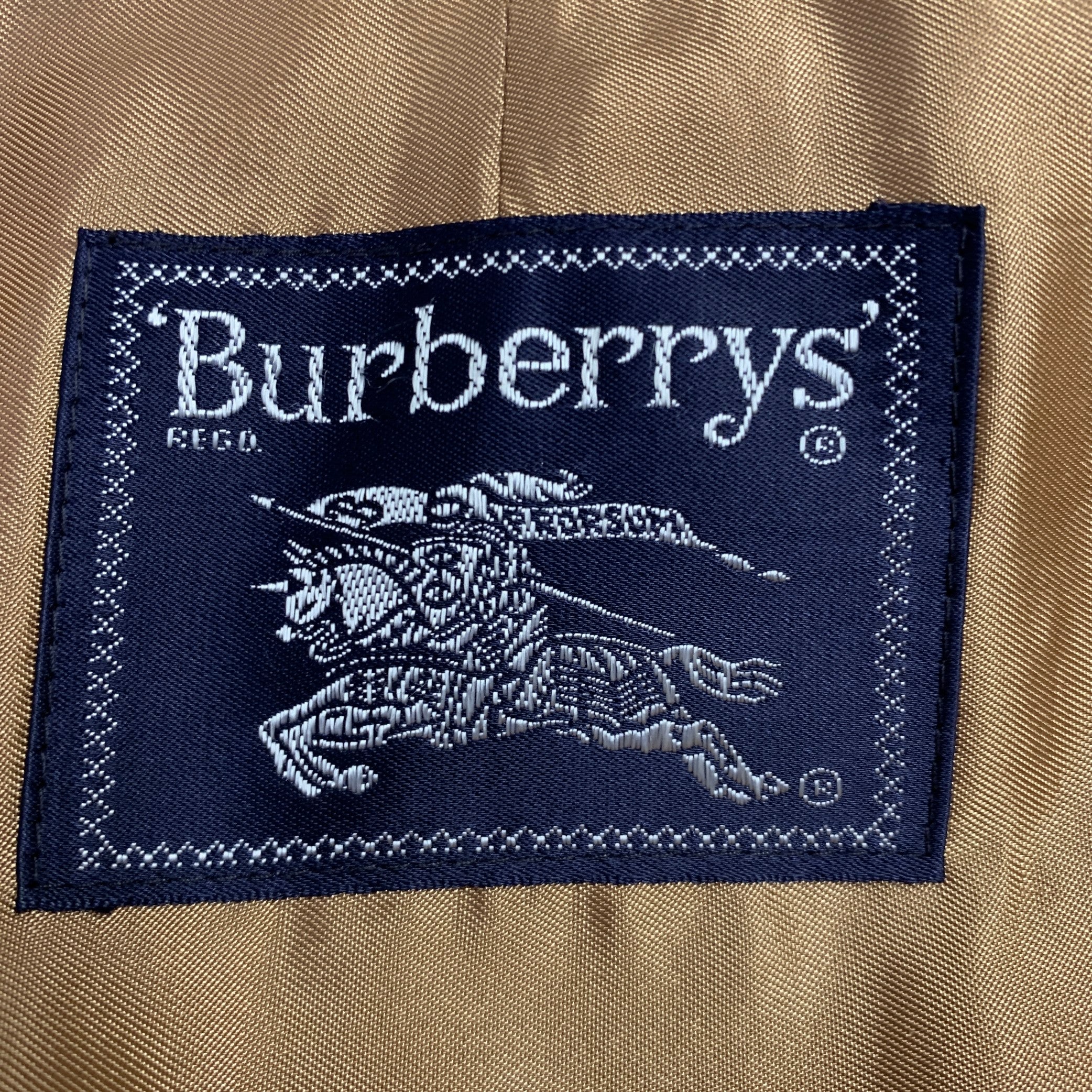 BURBERRYS Size S Tan Cotton Polyester Trenchcoat - Image 14